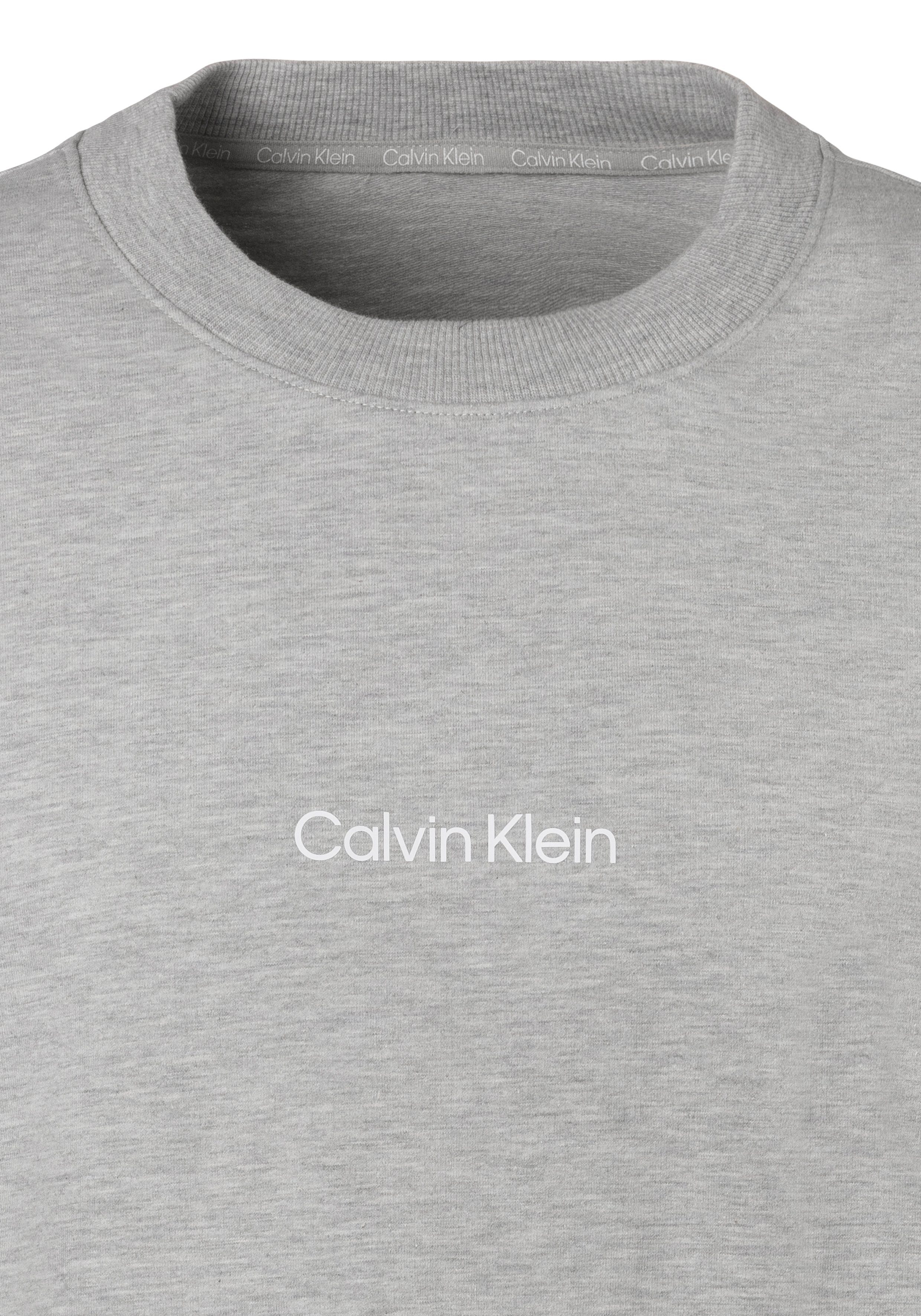 grau-meliert vorn Klein Calvin Underwear Sweatshirt Logodruck mit