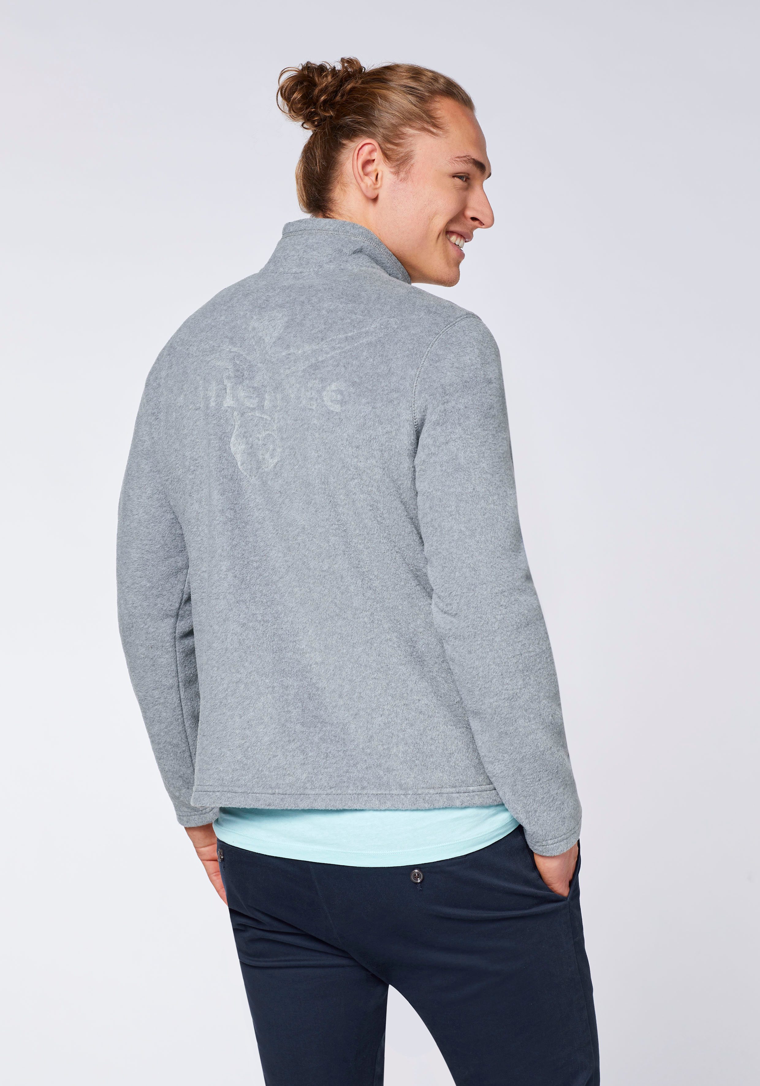 Chiemsee Fleecejacke Fleece-Jacke mit Logo-Symbol hinten günstig online kaufen