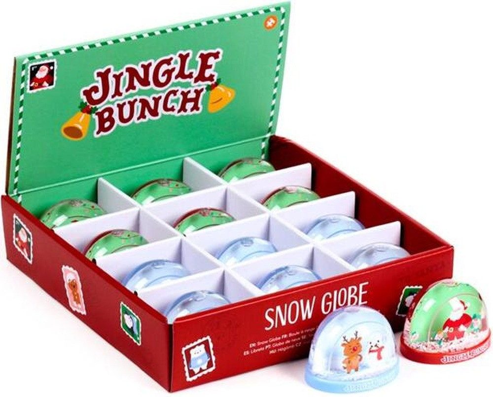 Puckator Schneekugel Jingle Christmas mittelgroße glitzernde Schneekugel