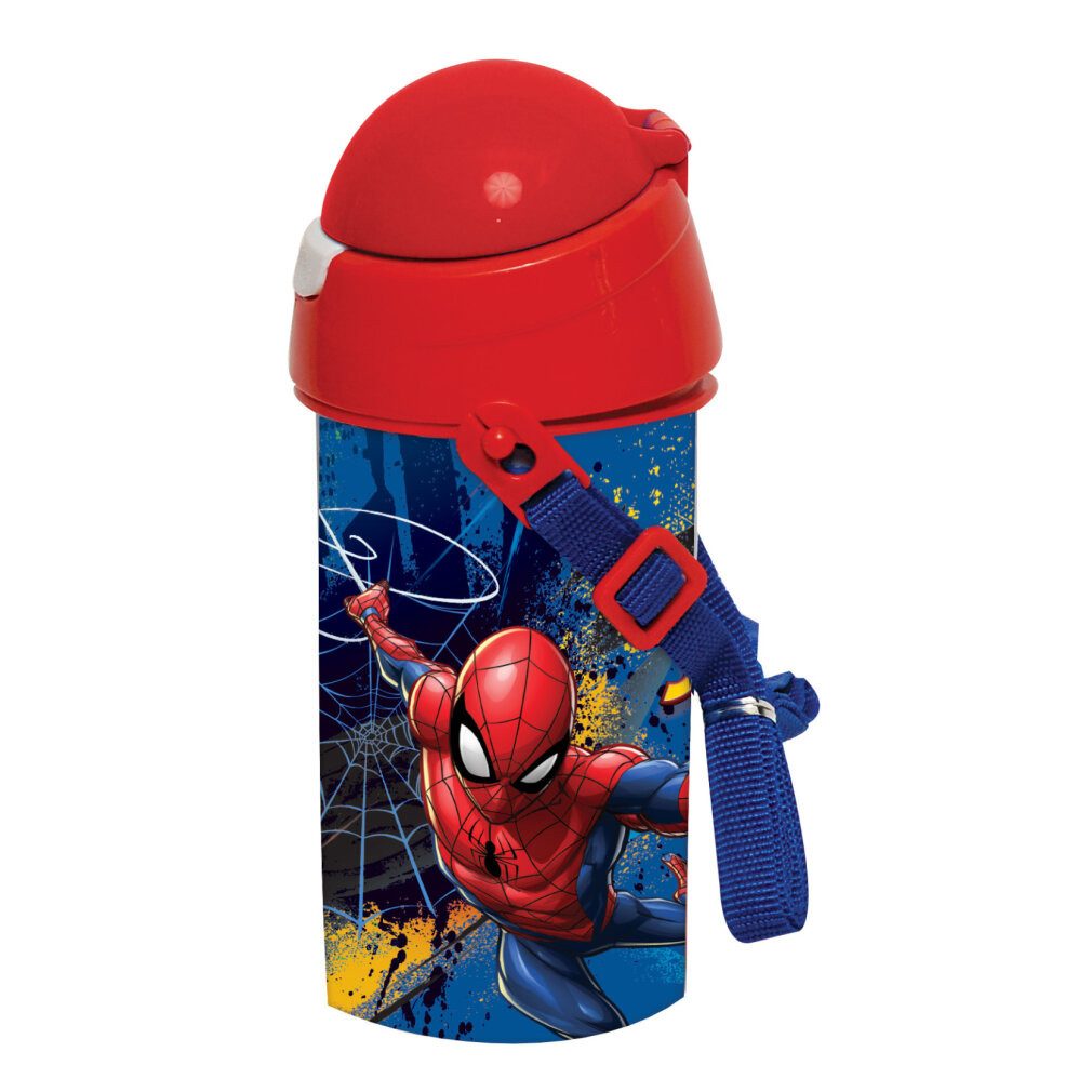 Tayroc Trinkflasche Spiderman Dark Flasche, Sportflasche 500 ml