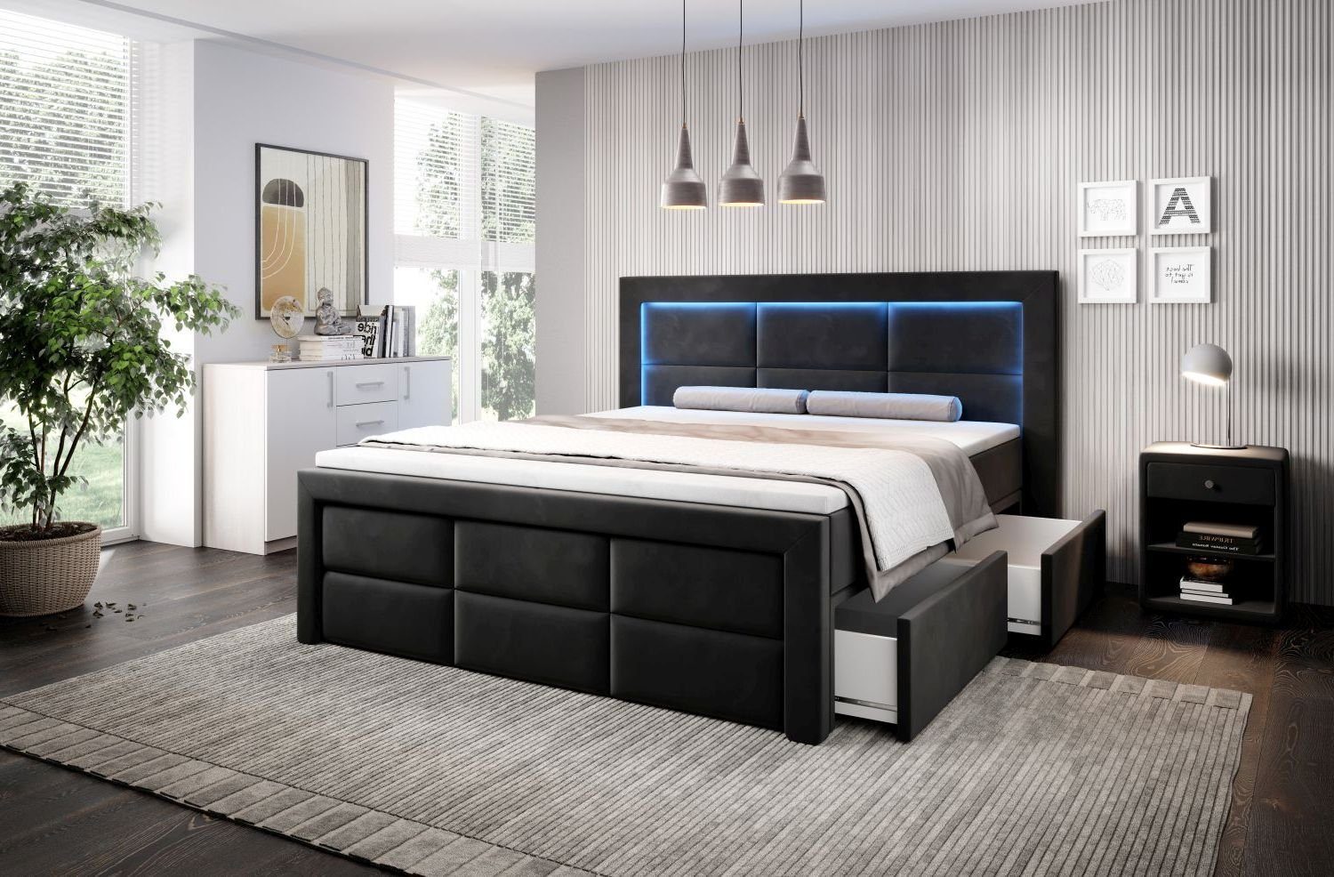 Lukas Möbel Boxspringbett Boxspringbett Aston mit günstig online kaufen