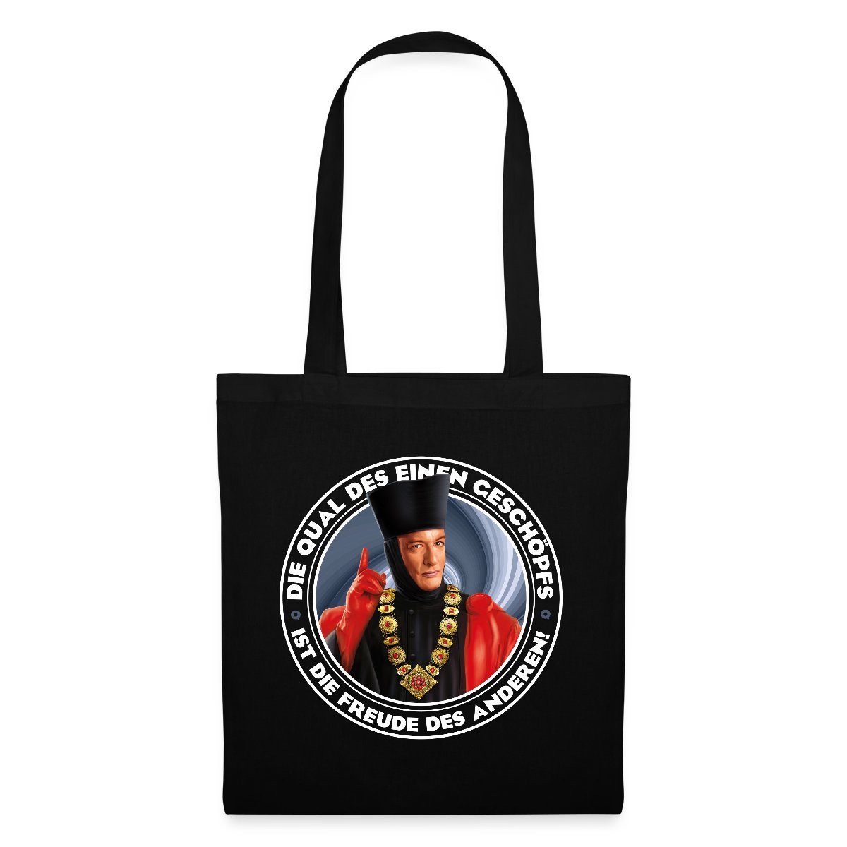 Henkeltasche Star Trek The Next Generation Q Spruch Stoffbeutel