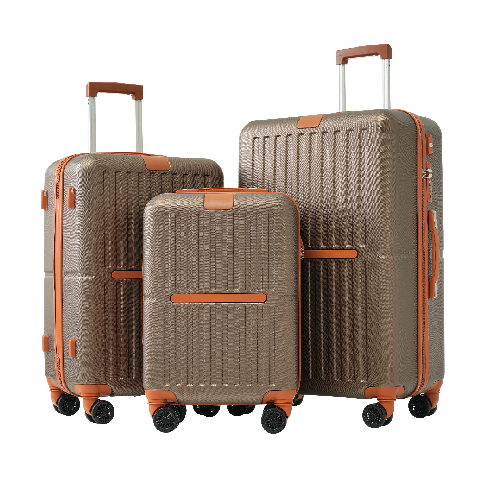 OKWISH Trolleyset Hartschalenkoffer-Set, Hartschalen-Trolley, 4 Rollen, günstig online kaufen