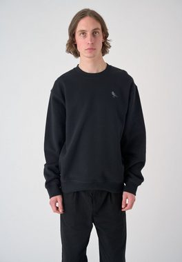 Cleptomanicx Sweatshirt Embro Gull Mono mit schöner Stickerei