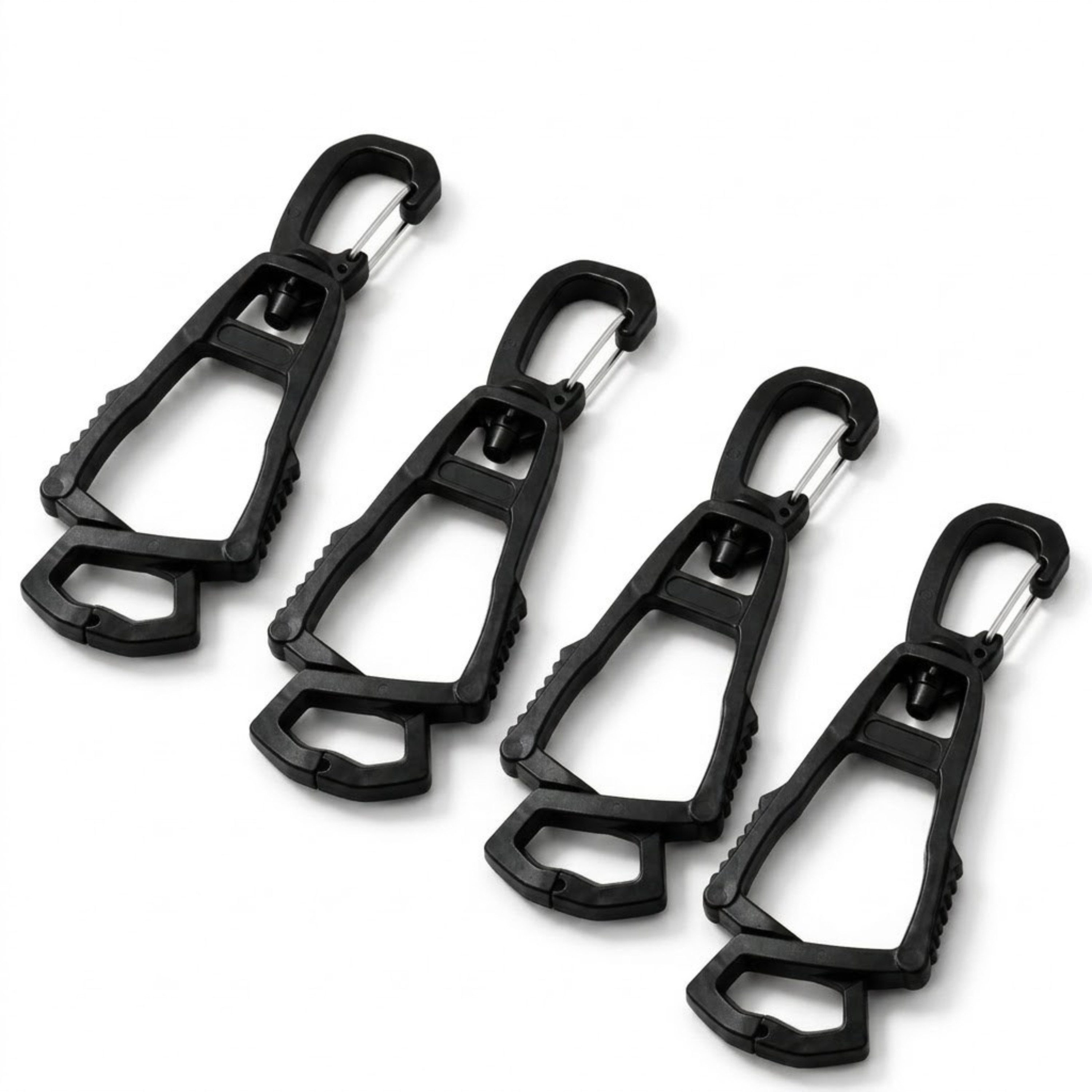 StellarLuma Arbeitshandschuh-Set Karabinerhaken Handschuhe Clips Halterung Arbeitshandschuhe 4er Set (4er Set) 4er Set Handschuhhalter Clips mit Karabiner für Arbeit und Outdoor
