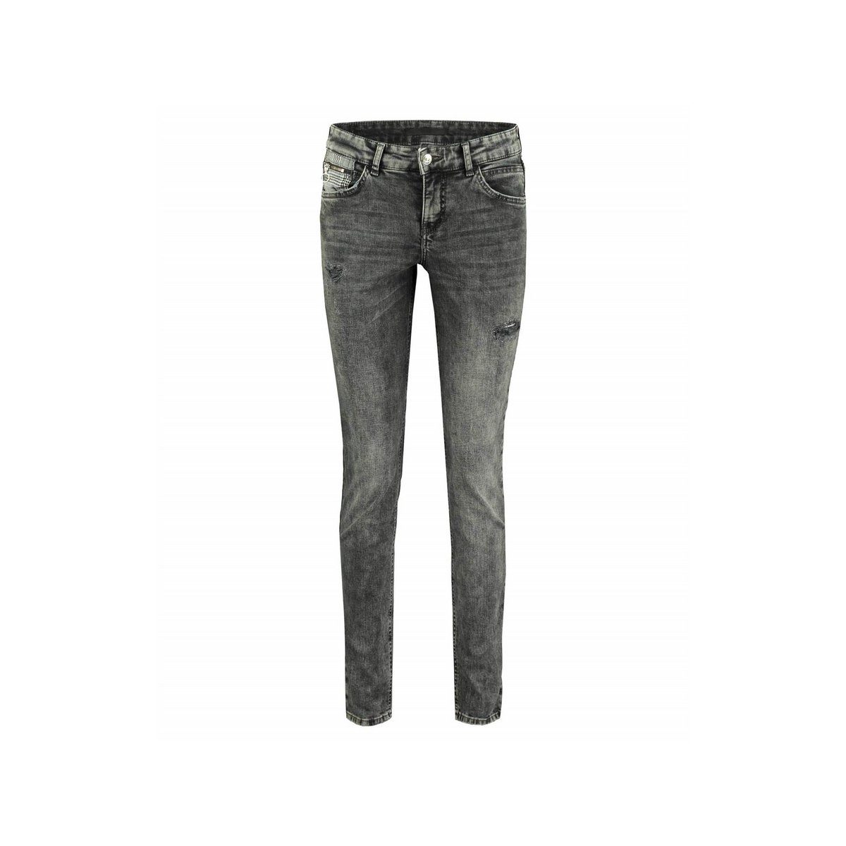 grau 5-Pocket-Jeans MAC (1-tlg)