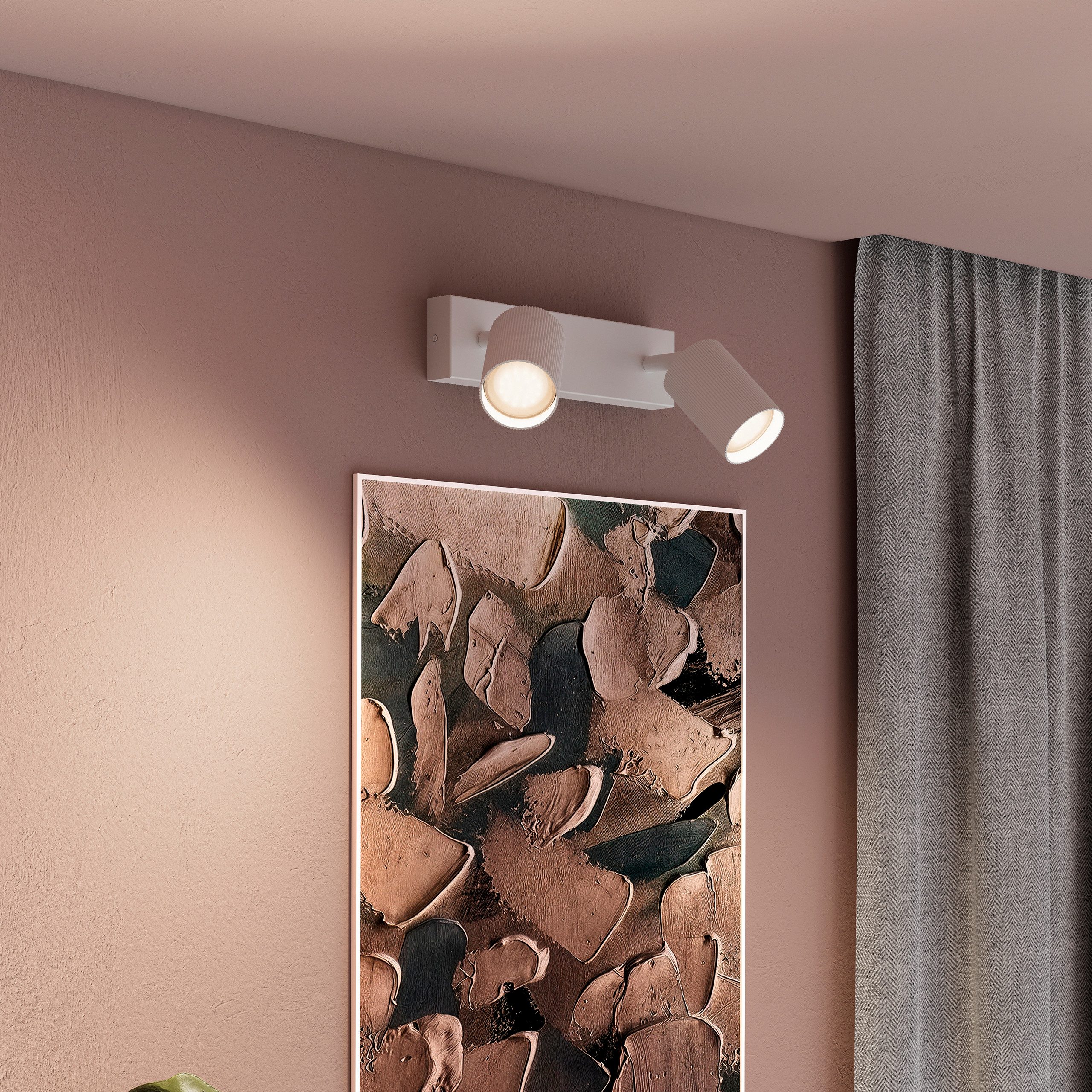 Philips Deckenspot Wyatt LED, Aluminium, exklusive GU10, ohne Leuchtmittel, Wand- & Deckenmontage, schwenkbar