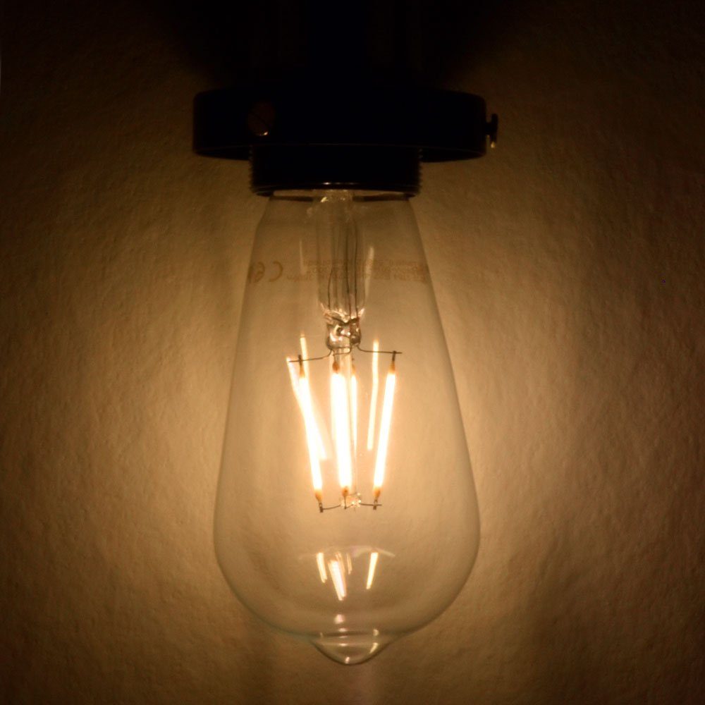 dimmbar LED-Leuchtmittel, Lampe Faden 4 E27 LED Leuchtmittel Glüh Glas W Vintage WOFI