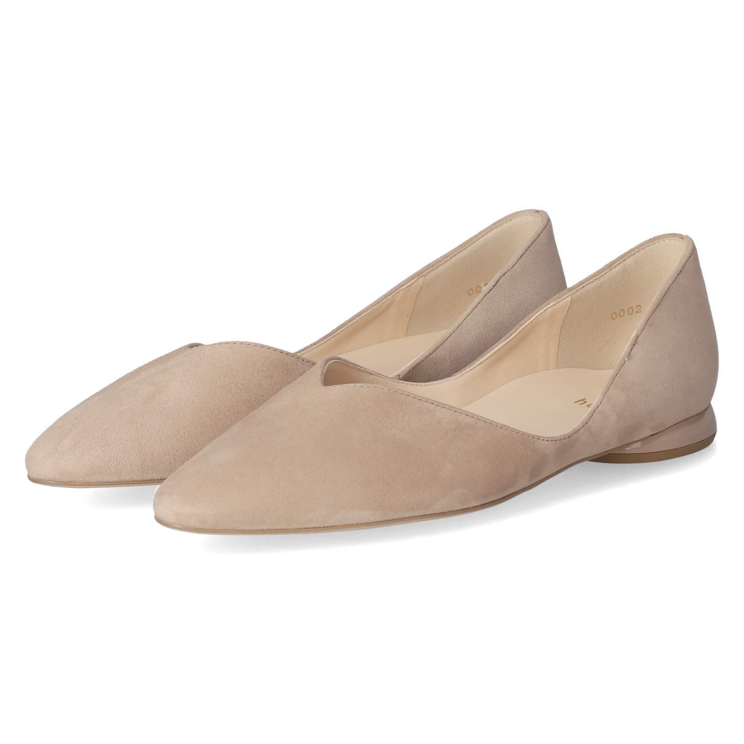 Högl Högl 11000021900 Damen Rauleder taupe Ballerina