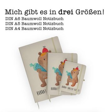 Mr. & Mrs. Panda Notizbuch Bär mit Schultüte - Transparent - Geschenk, Kladde, Eintragebuch, Not