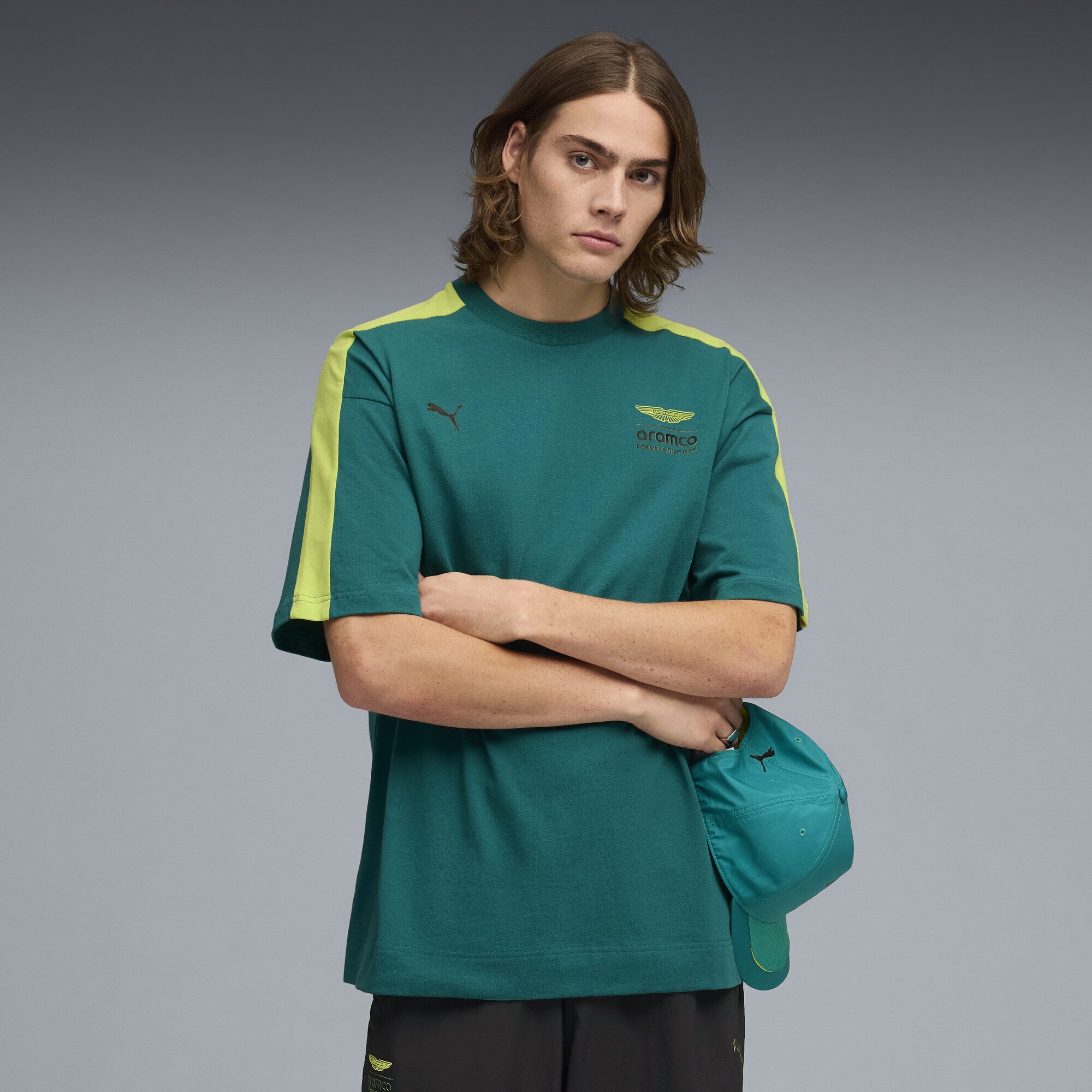 PUMA T-Shirt PUMA x ASTON MARTIN ARAMCO F1® TEAM T7 T-Shirt Herren