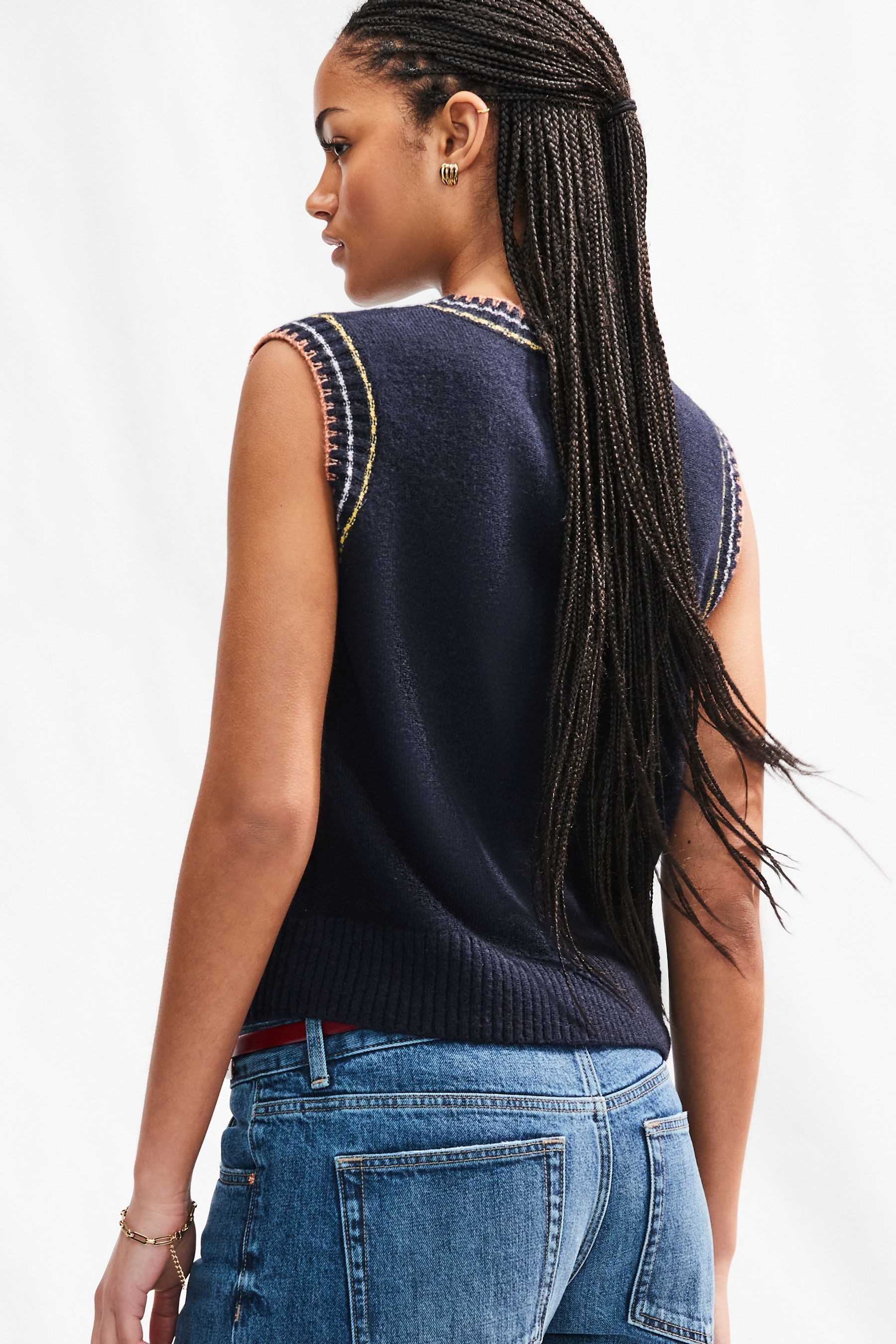 Next Pullunder Ärmelloses Strick-Tanktop Pullunder mit günstig online kaufen