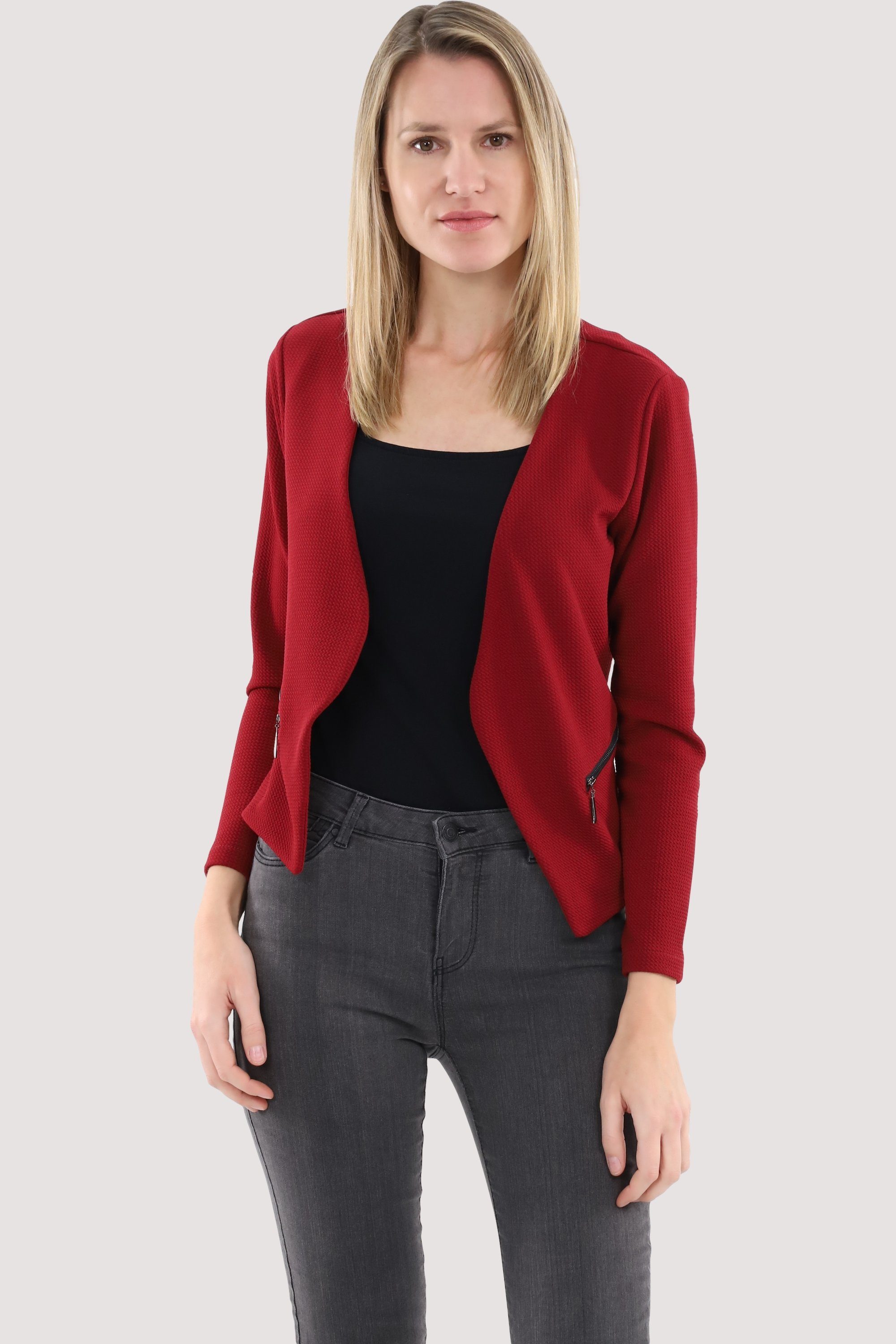 malito more than fashion Jackenblazer 6040 Sweatblazer im Basic-Look