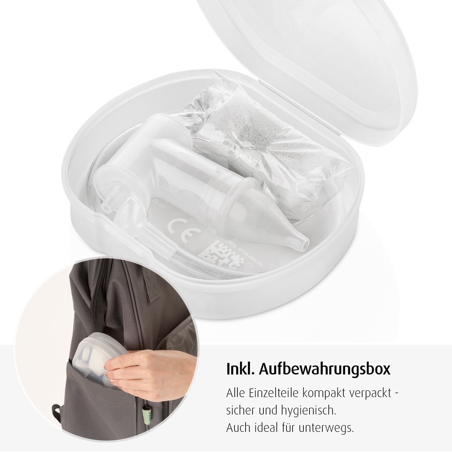 Reer Nasensauger Baby Nasensauger mit Schlauch