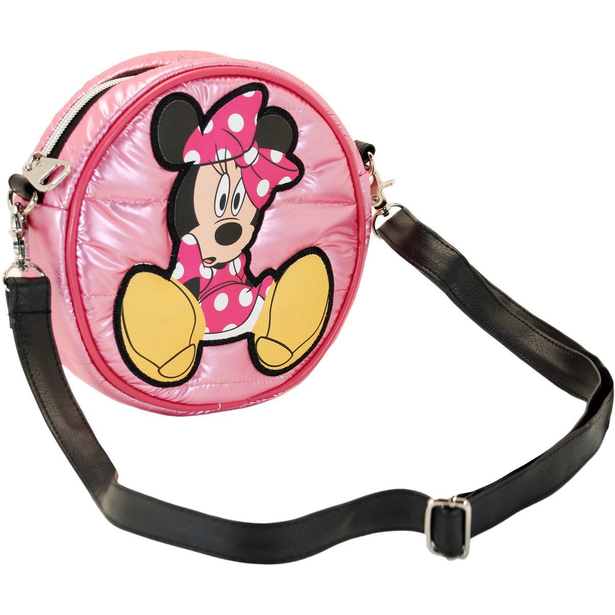 Disney Umhängetasche Minnie Mouse Shoes-Padding Round Unisex Kinder, Handtasche, Сумки для покупок, Crossbody Bag, Schultertasche, Hobo Bag