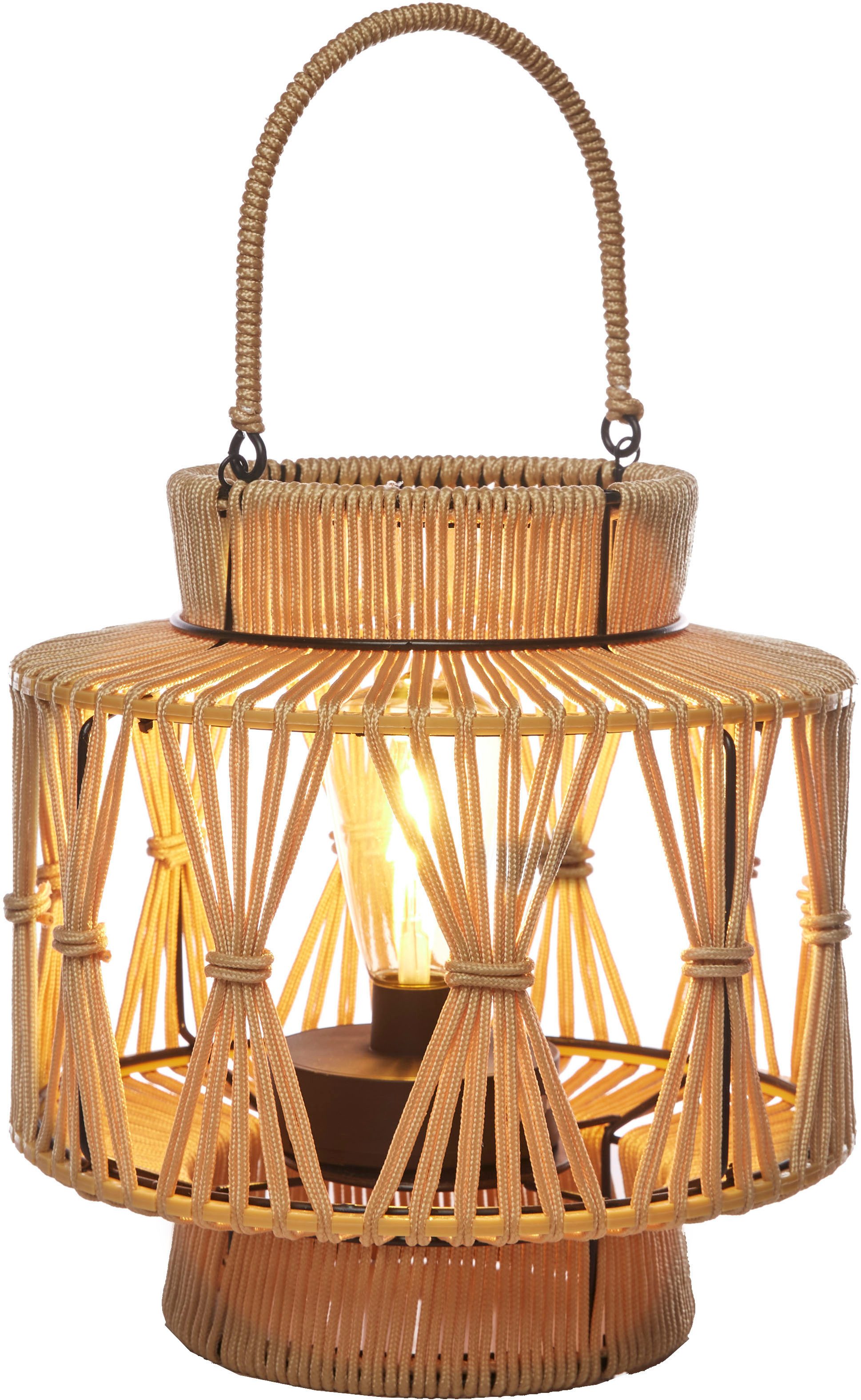 Luxform Gartenleuchte Luxform USB Alhambra Large, LED fest integriert, Warmweiß, LED-Gartenleuchte, Akkubetrieben, aufladbar über USB