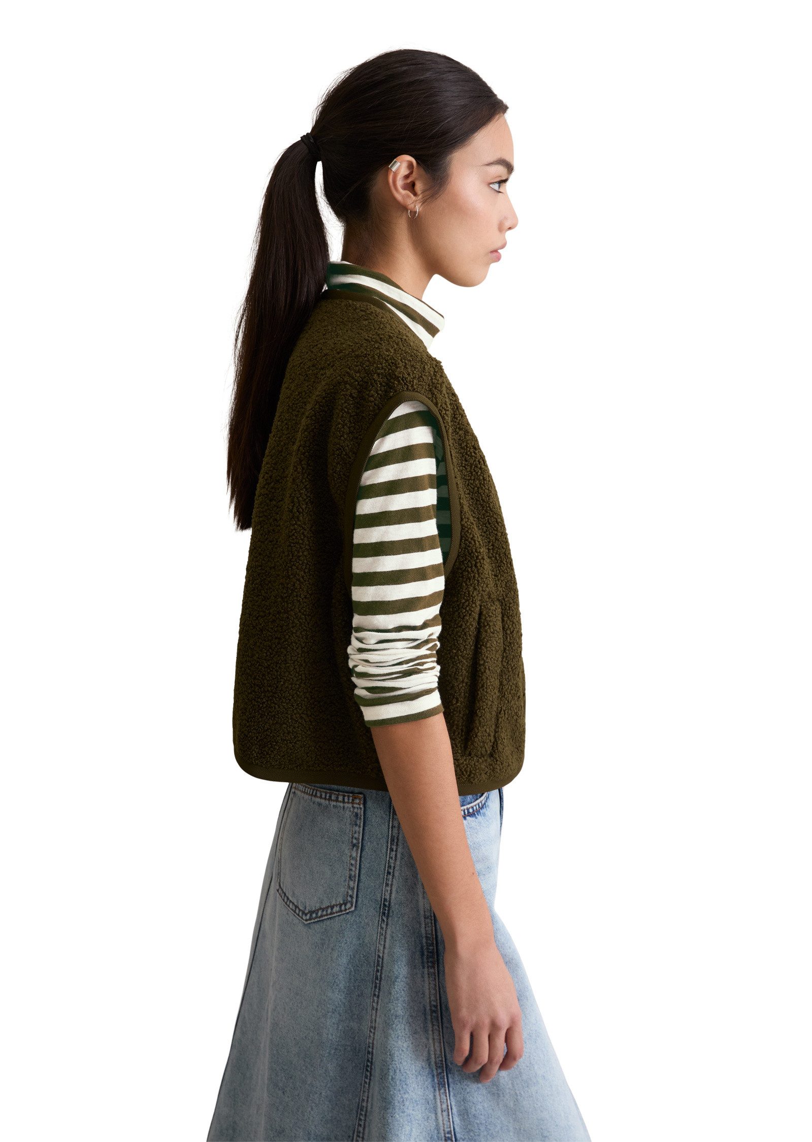 Marc O'Polo DENIM Sweatweste aus recyceltem Polyester