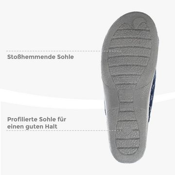 filsko Hafnir Leichte Winter Pantoffeln für Damen Hausschuh mit Schafwolle gefüttert