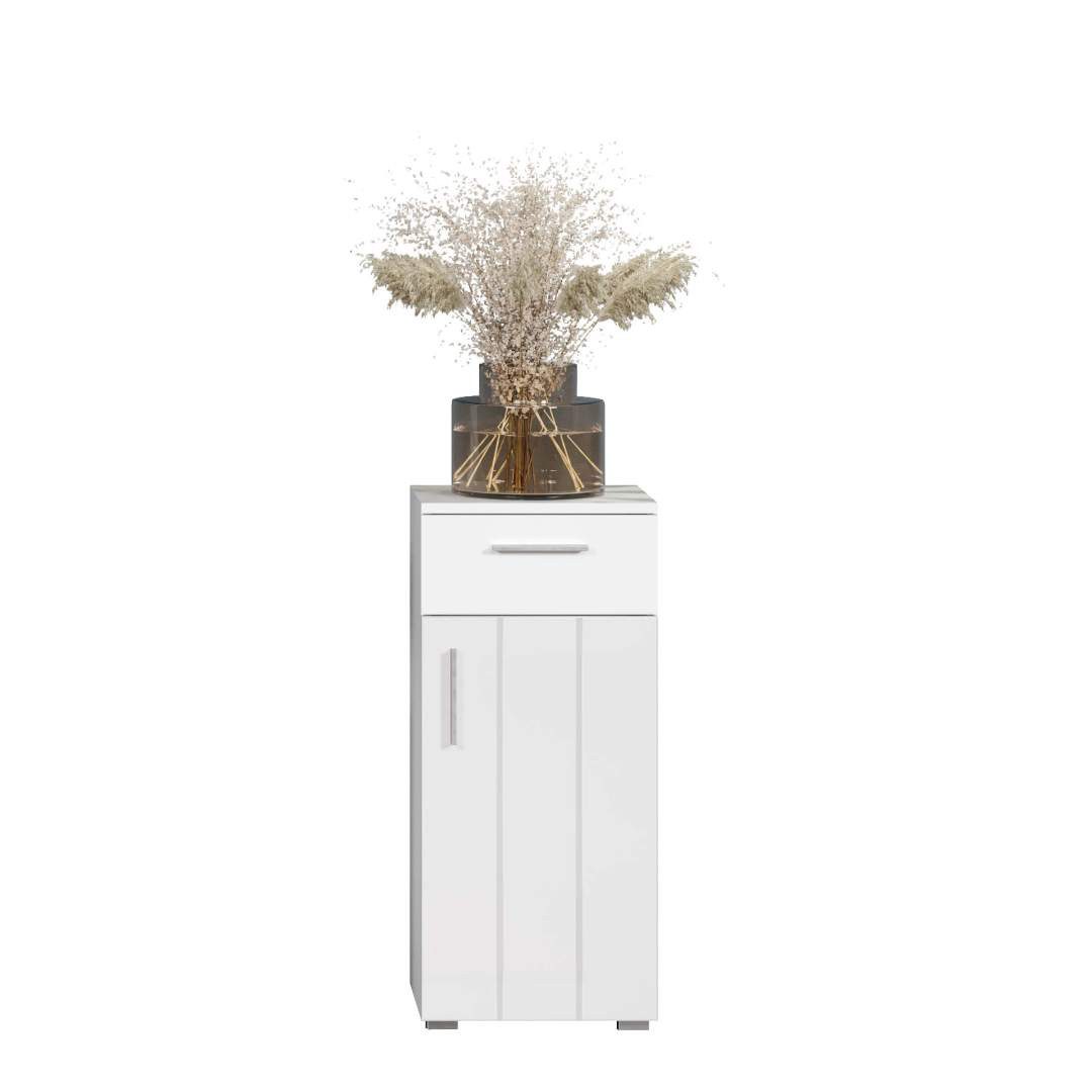 trendteam Badezimmerspiegelschrank Wons Badschrank weiß Hochglanz.
