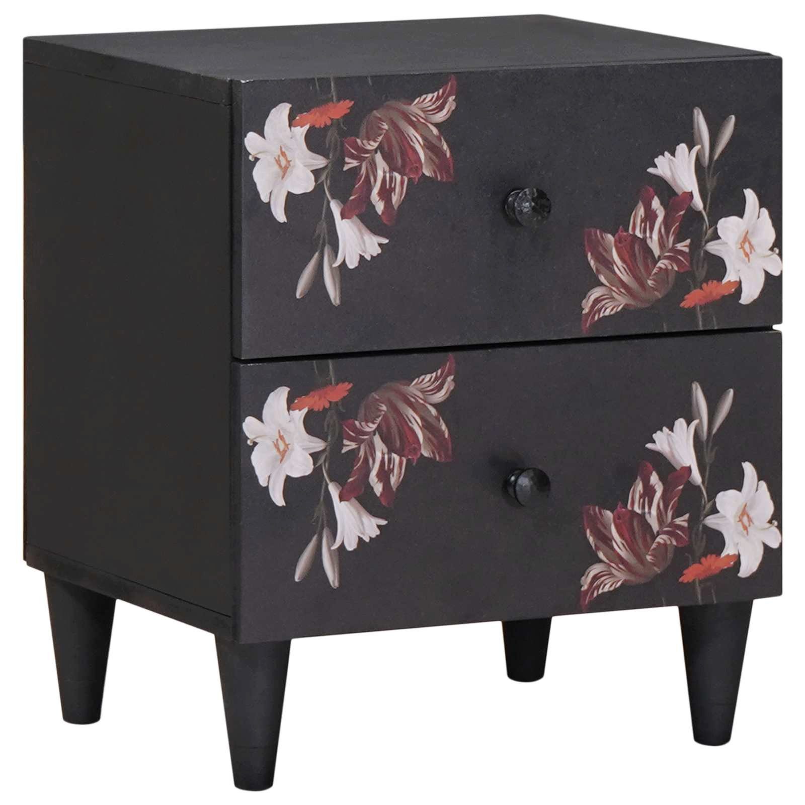 vidaXL Nachttisch Nachttisch Braun 40 x 33,5 x 46 cm Massivholz (1-St)
