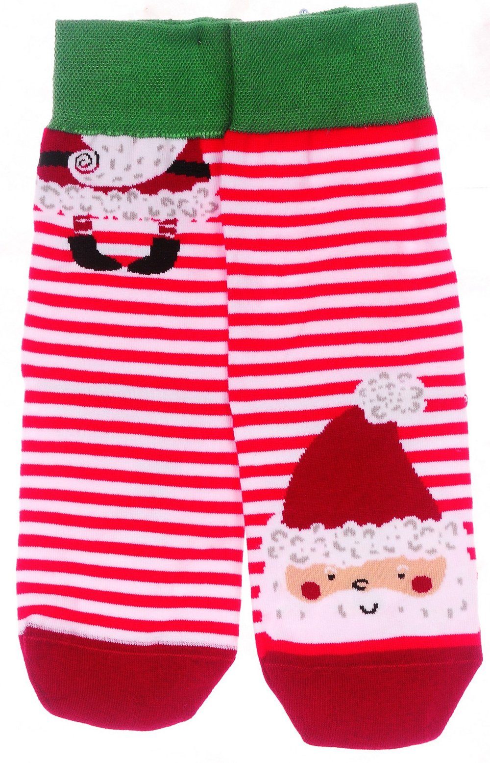 Socken Freizeitsocken 1 Paar Socken Strümpfe mit Weihnachtsmuster in rot