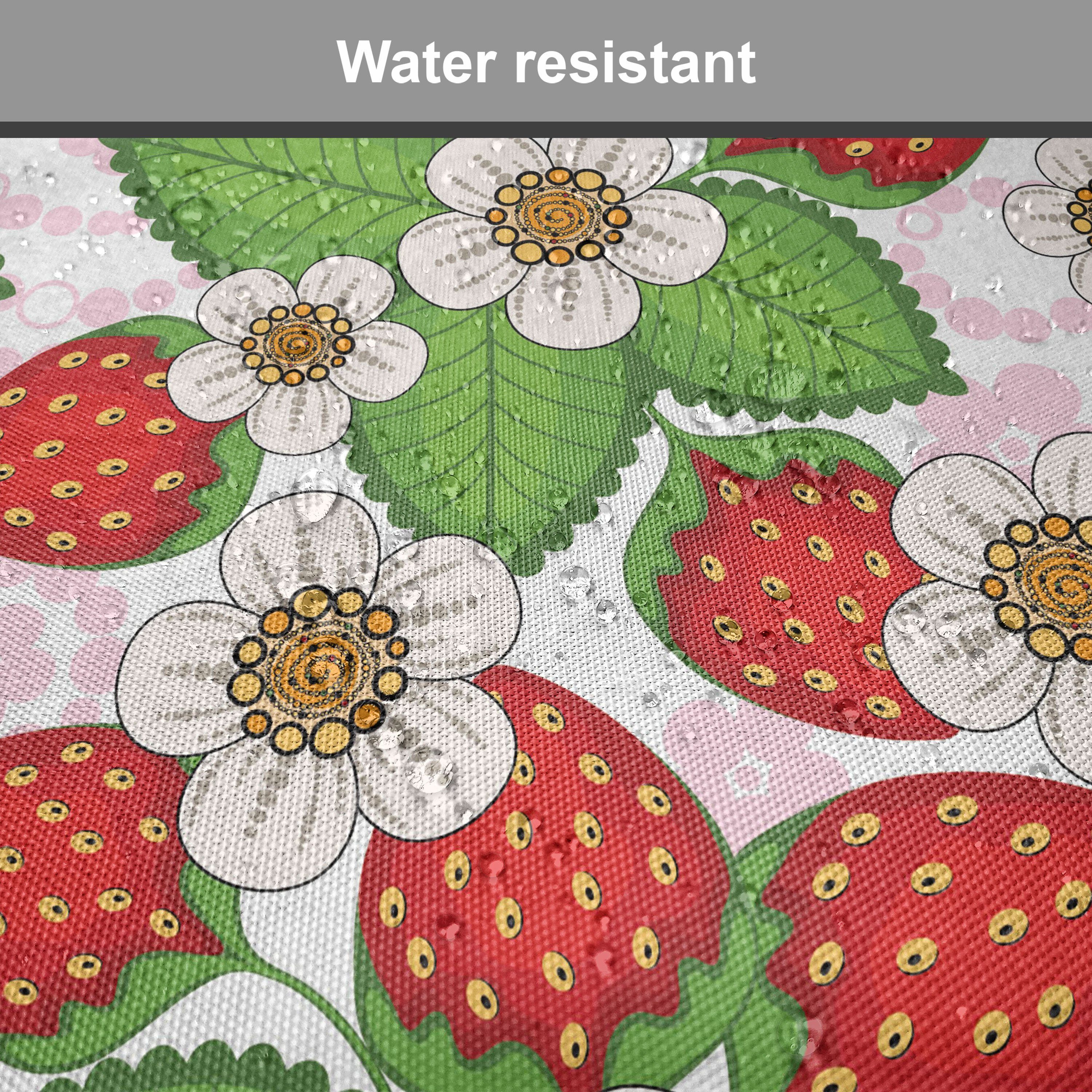Strawberry Abakuhaus Frühling Küchensitze, Stuhlkissen Dekoratives Kissen wasserfestes mit Szene Riemen für Floral