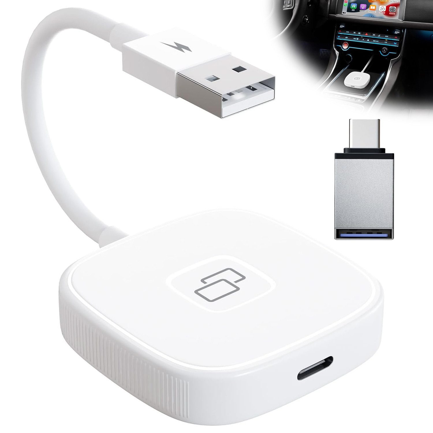 CarPlay Wireless Adapter, für Wired Apple CarPlay Wireless Adapter Auto-Adapter
