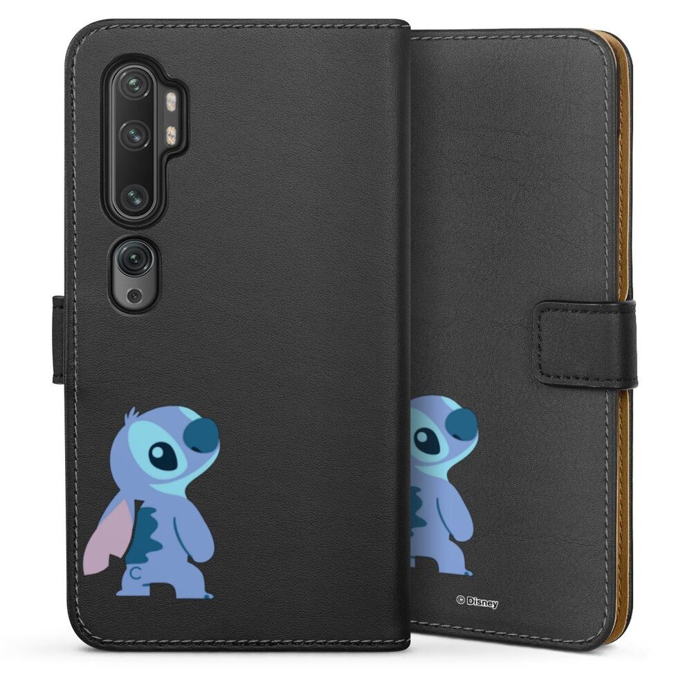 DeinDesign Handyhülle Lilo & Stitch Fanartikel Disney Stitch Smiling, Xiaomi Mi Note 10 Pro Hülle Flip Case Klapphülle Handytasche Leder