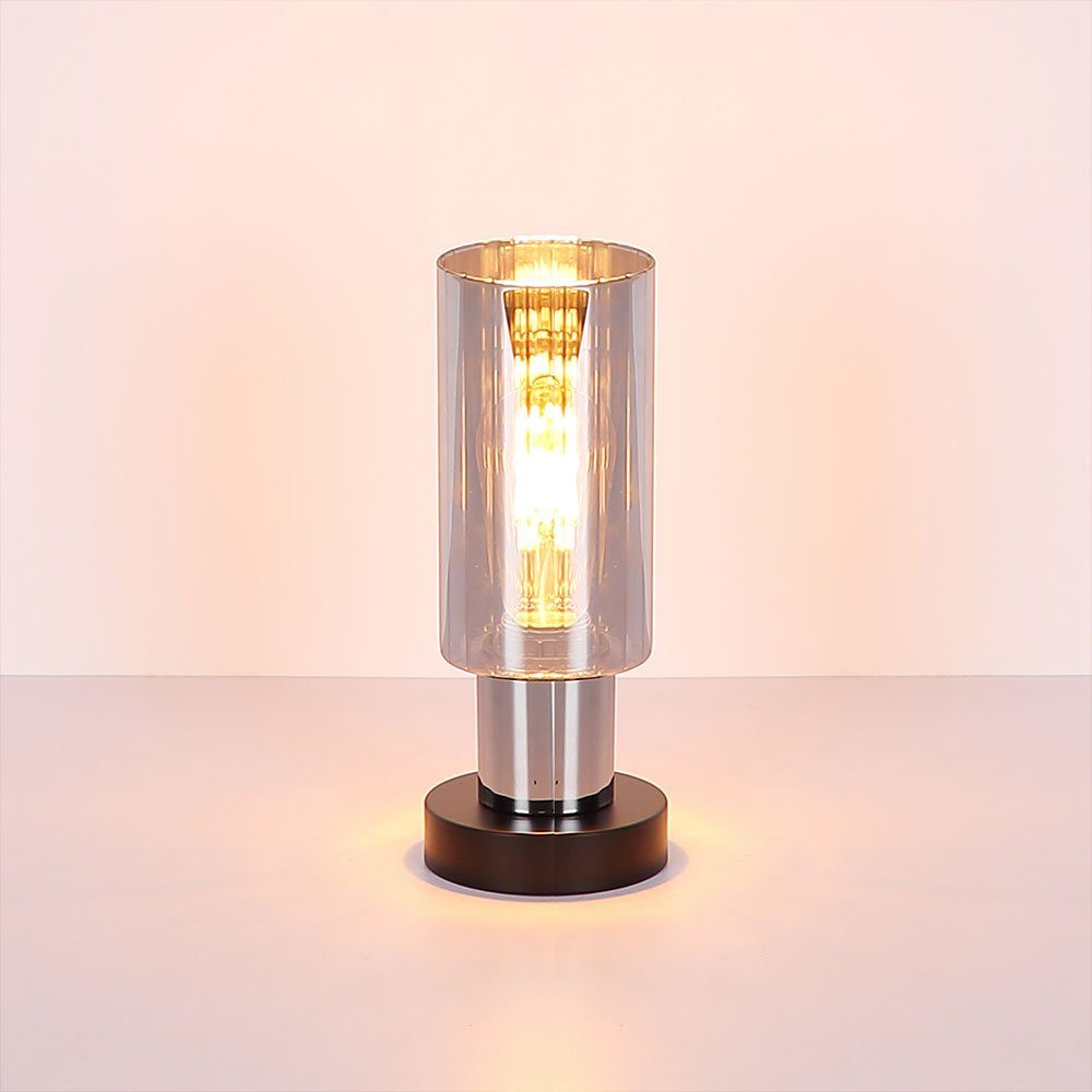 Tischleuchte Globo LED Glas Beistelllampe Nachttischlampe Tischleuchte, Schreibtischlampe