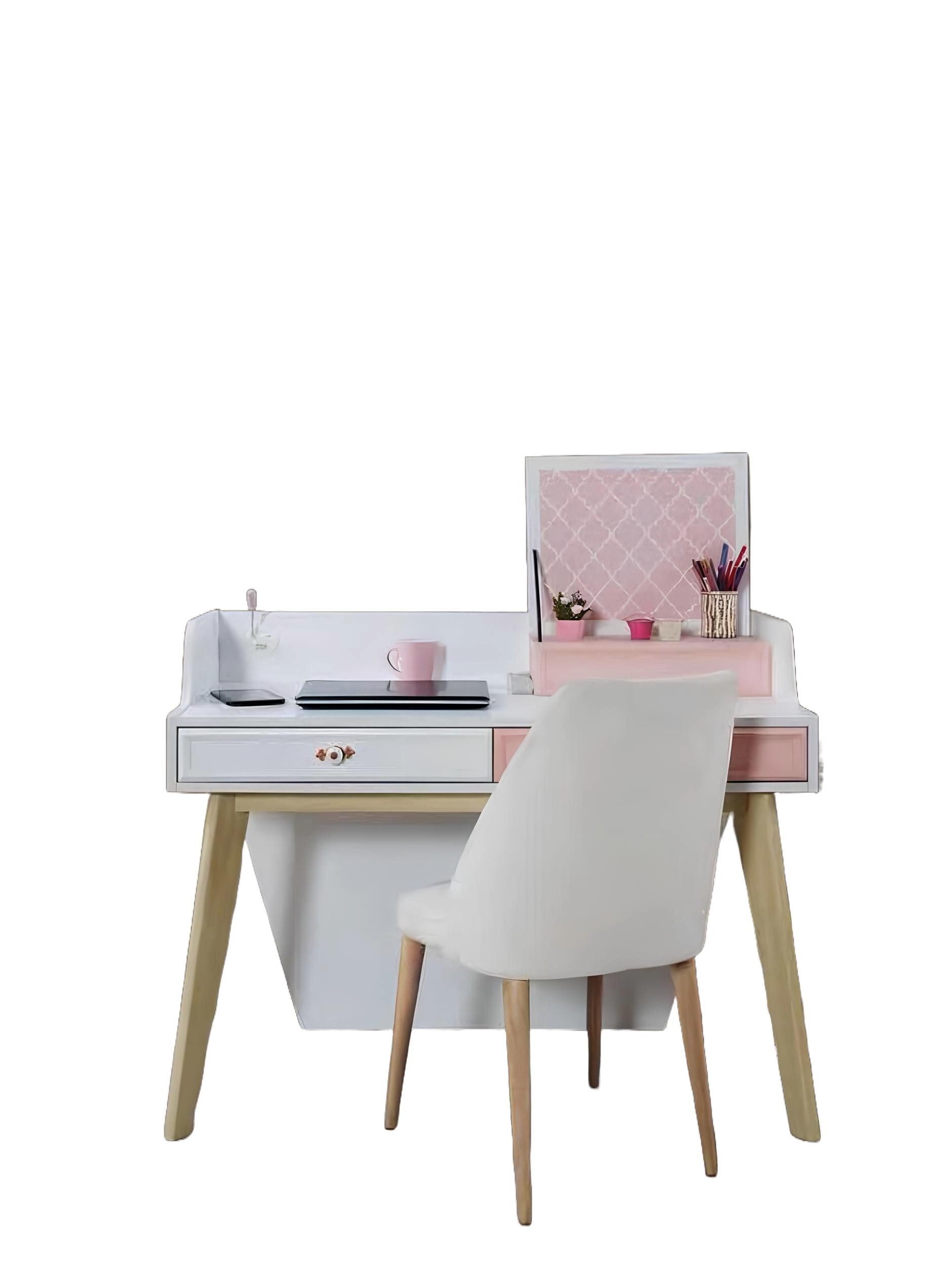 Xlmoebel Schreibtisch Computertisch aus Holz im modernen Design für Jugendzimmer (Schreibtisch, 1-St., Schreibtisch), Hergestellt in Europa