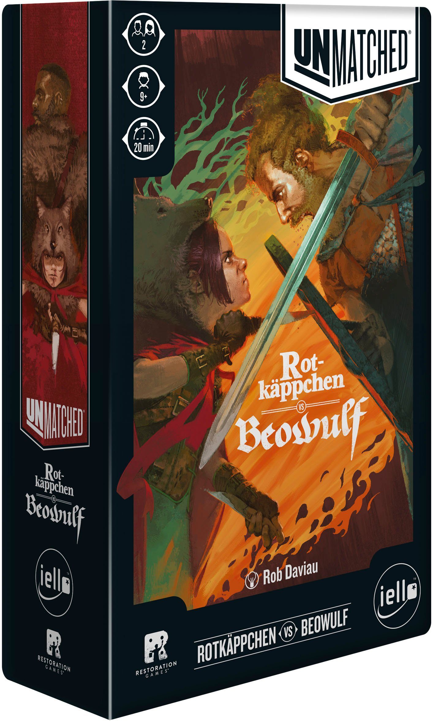 iello Spiel Unmatched - Rotkäppchen vs. Beowulf, Strategiespiel