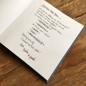 Eine der Guten Verlag Fotoalbum Danke für die fabelhafte Zeit - blau rosa, Abschiedsbuch für Kollegen, Lehrer, Freunde als Abschiedsgeschenk
