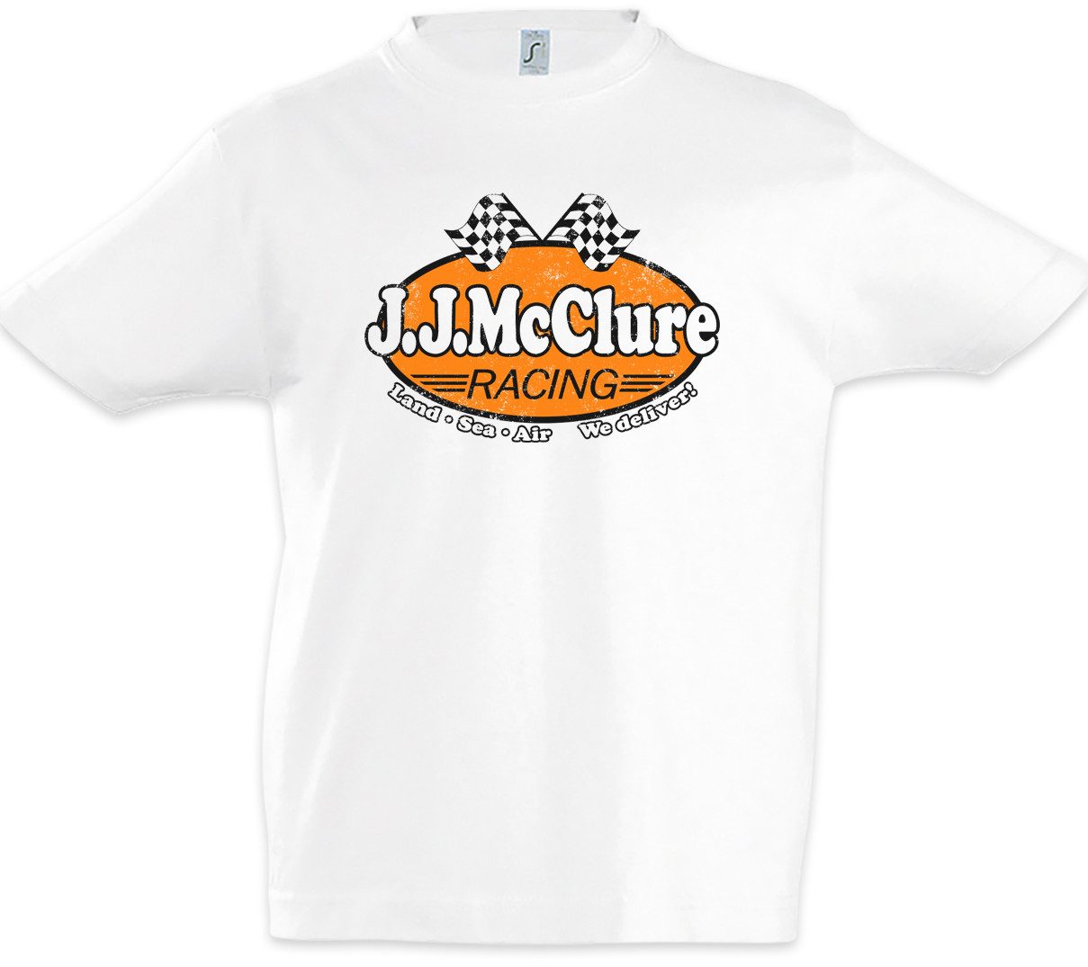 Print-Shirt J. J. Mcclure Racing Kinder T-Shirt The Auf Dem Cannonball Highway