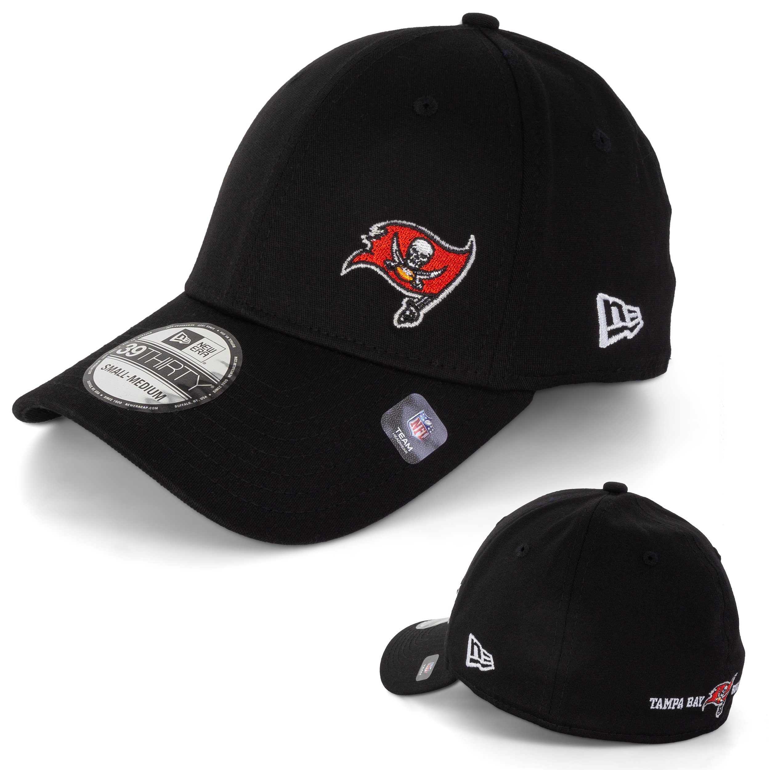 Baseball Cap Cap New Era 39Thirty Tampa Bay Buccaneer, G XS/S, F black