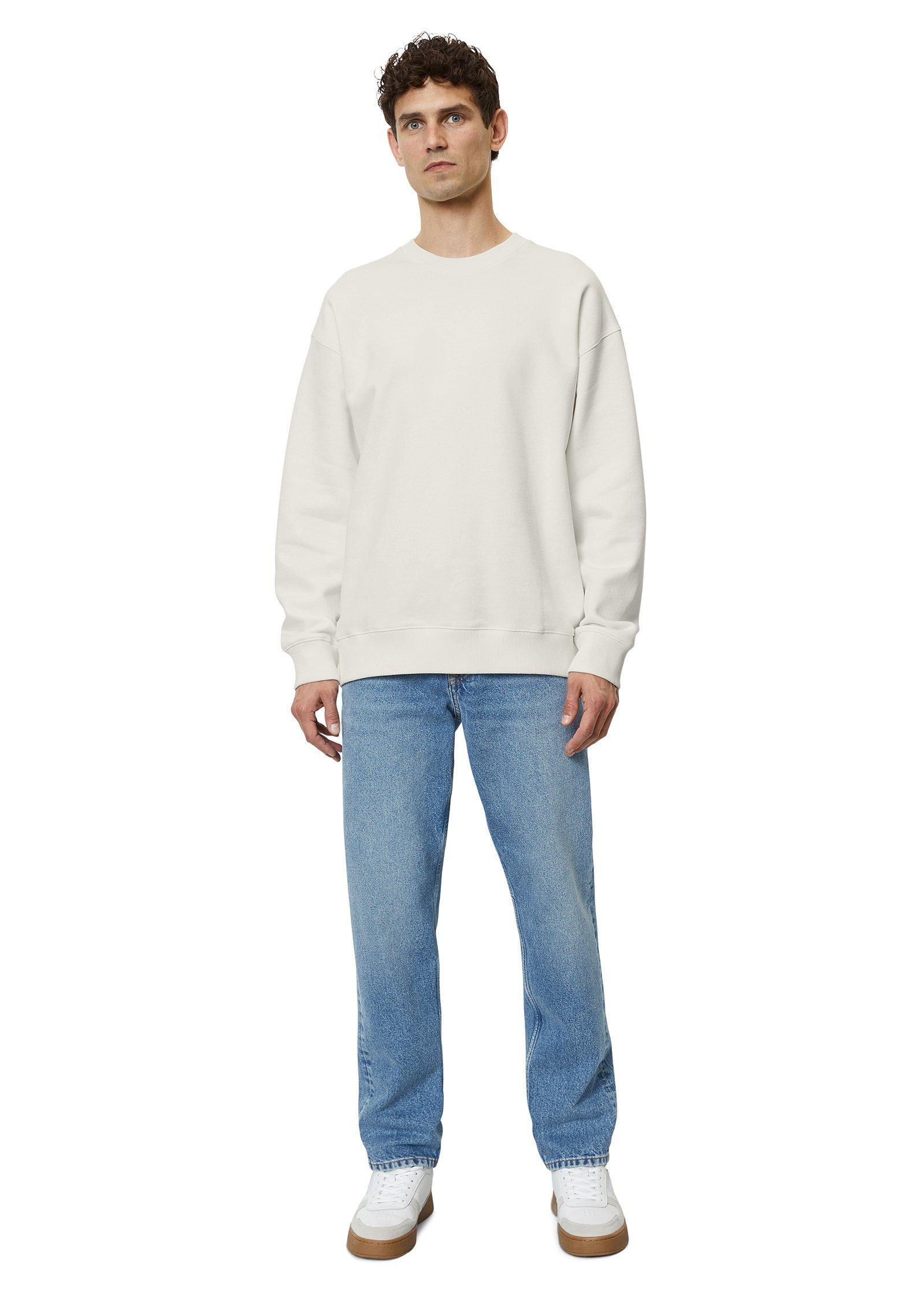 O'Polo Marc Bio-Baumwolle weiß aus reiner Sweatshirt