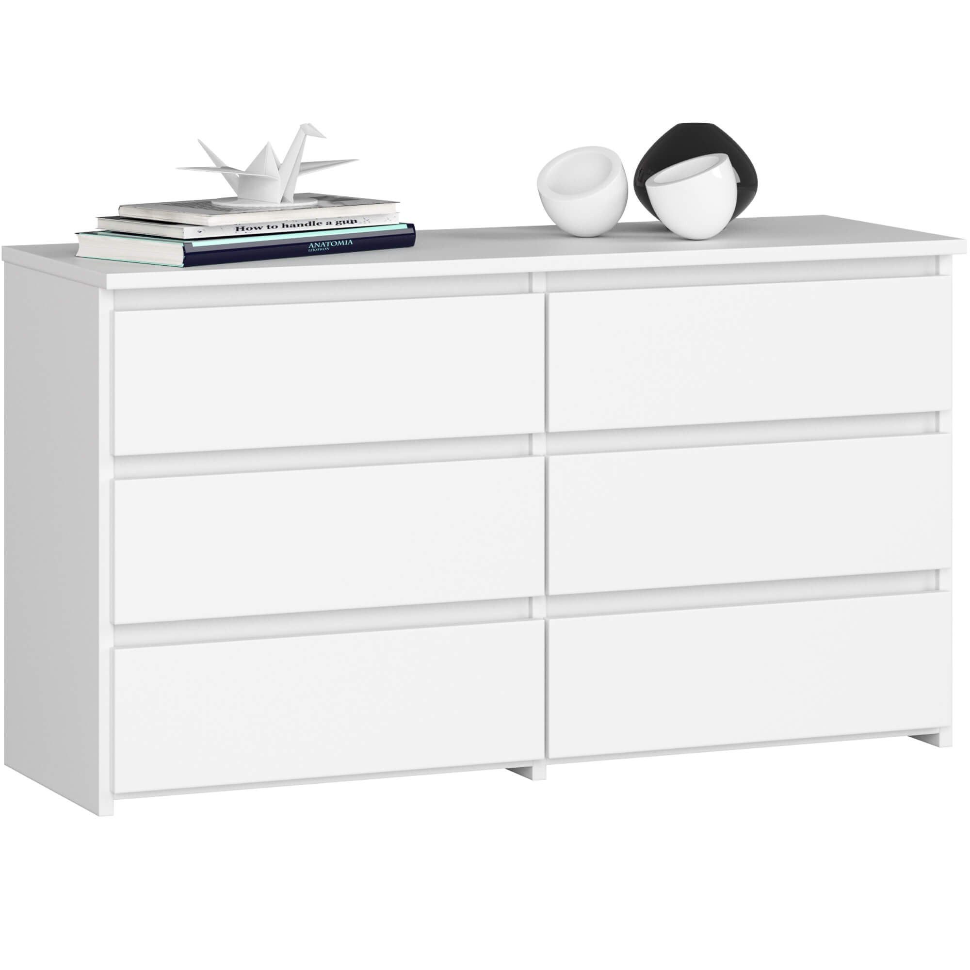 Raumhirsch Furniture Kommode Elegantes Sideboard mit 6 Schubladen - Viel Stauraum - Kommode, (viele Farbvarianten - Maße: 100 x 57 x 35 cm) - Hochwertig & stabil