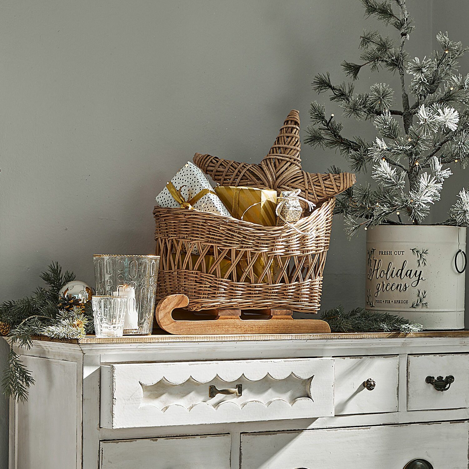 Mirabeau Weihnachtsfigur Deko-Schlitten Quileta braun (kein Set, kein Set), none – Bild 5 von 5