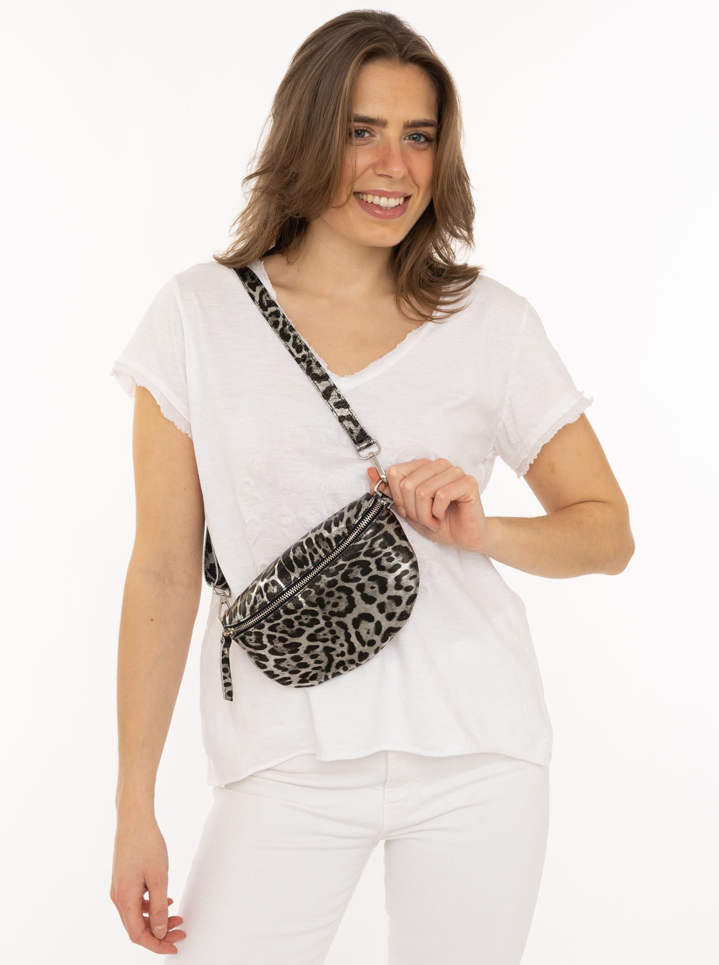 Zwillingsherz Tragetasche Crossbody Bag "Leo", mit Reißverschluss und Leomu günstig online kaufen