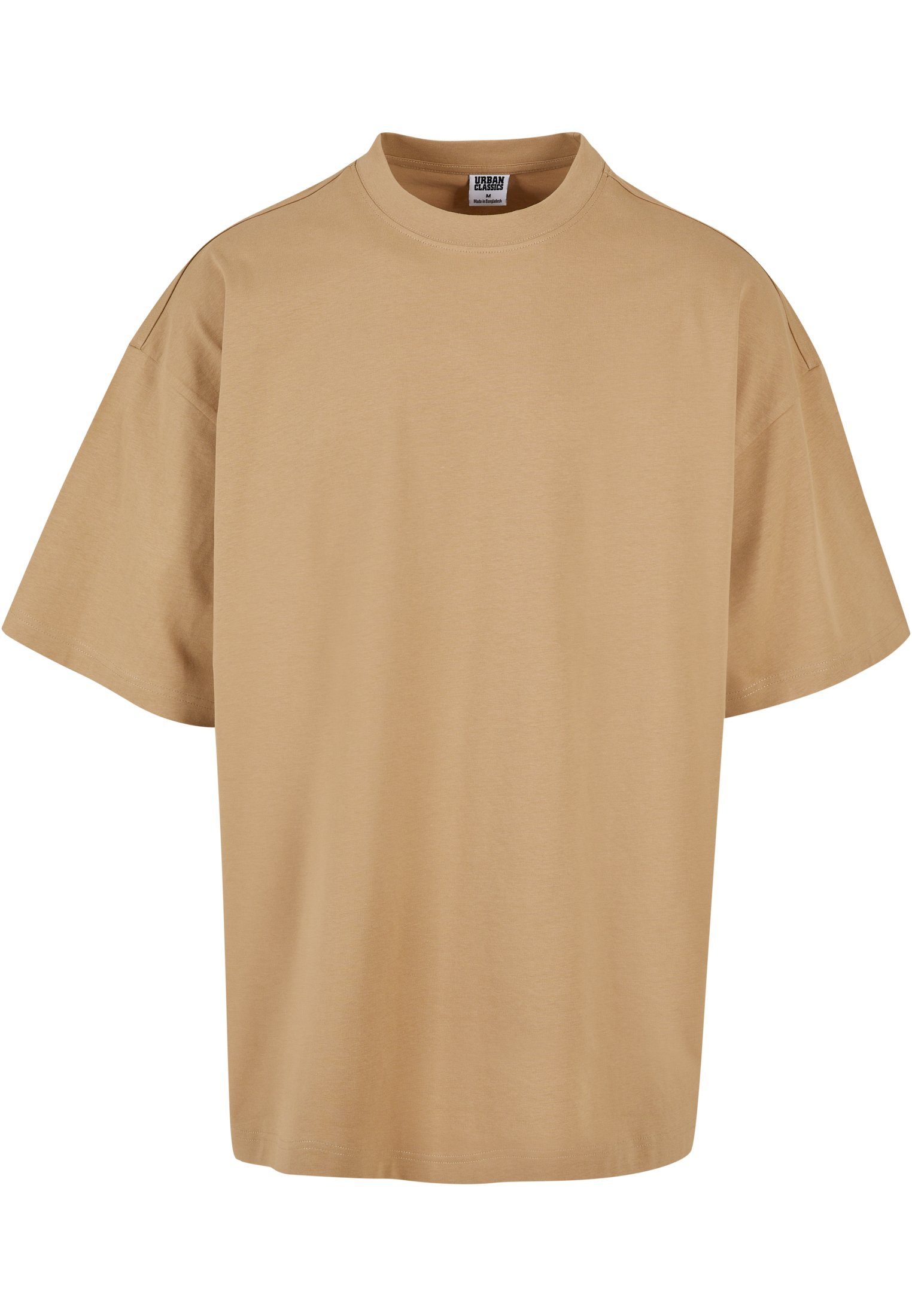 URBAN CLASSICS Kurzarmshirt Herren Huge Tee (1-tlg) unionbeige