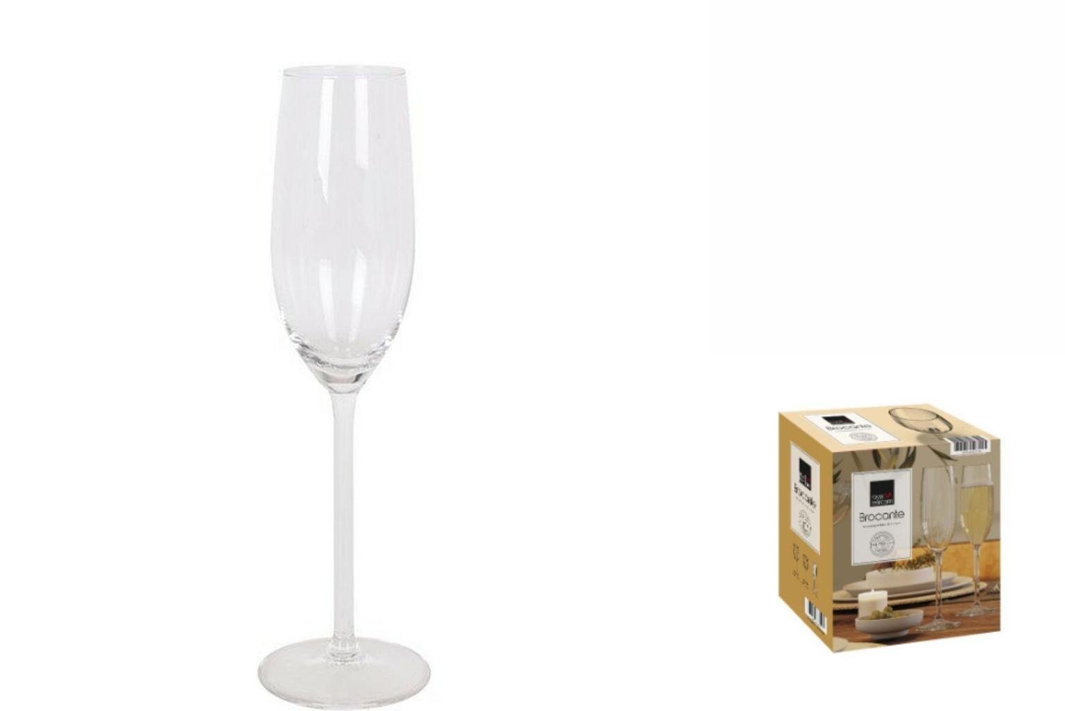 Royal Leerdam Glas Gläsersatz Brocante 210 champagne 6 Stück Royal Leerdam ml