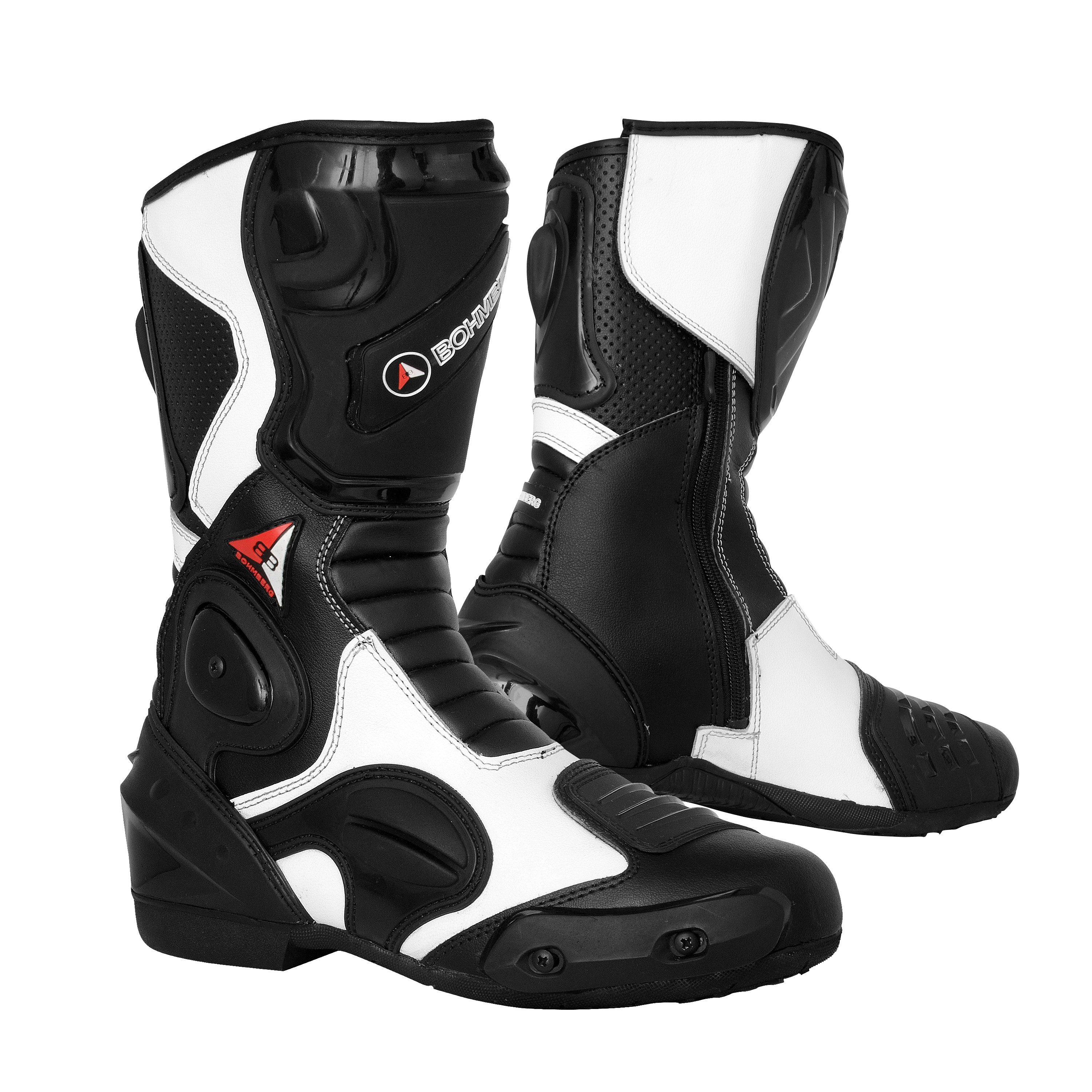 BOHMBERG Motorradstiefel aus echtem Leder / Herren / Motorradstiefel günstig online kaufen