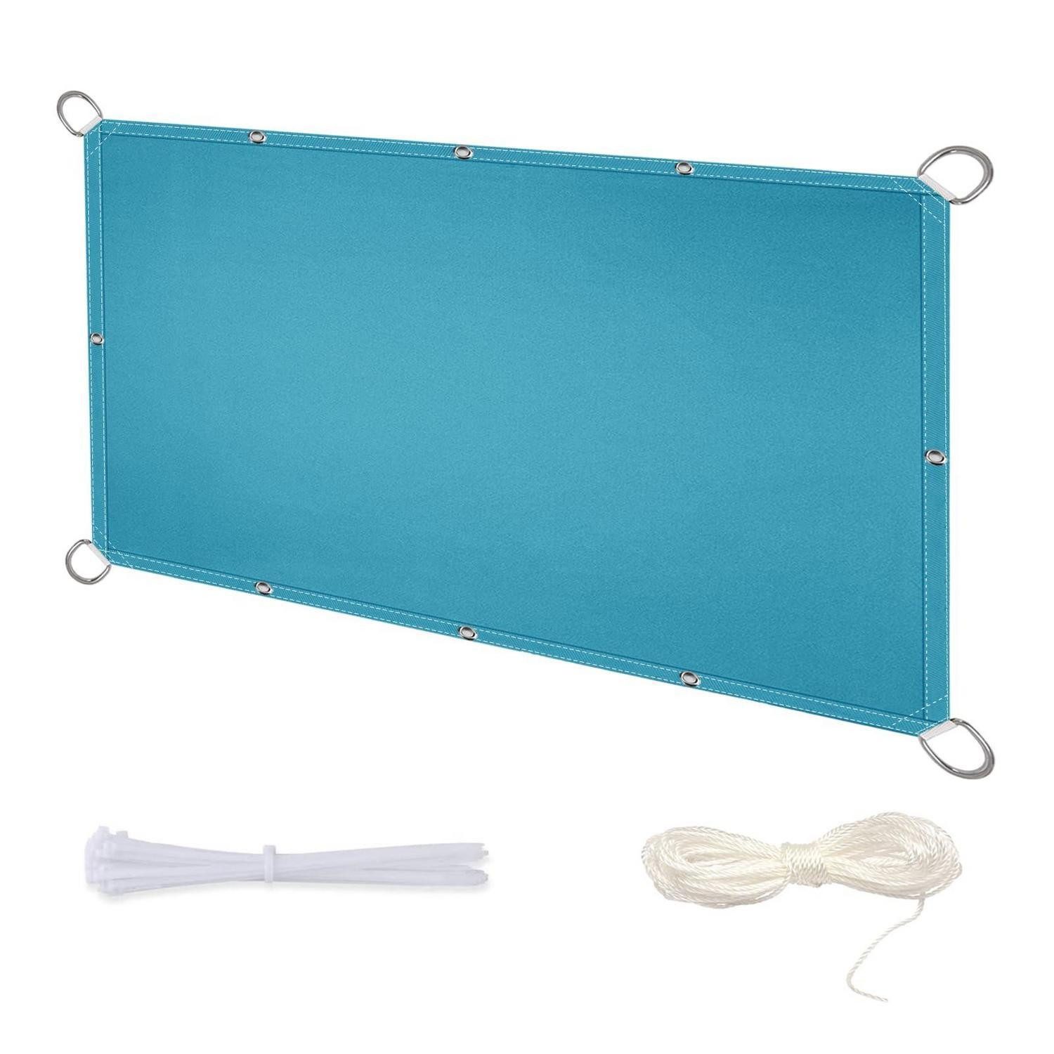 LuxusKollektion Sonnensegel Balkon Sonnensegel 3x5m Blauer See