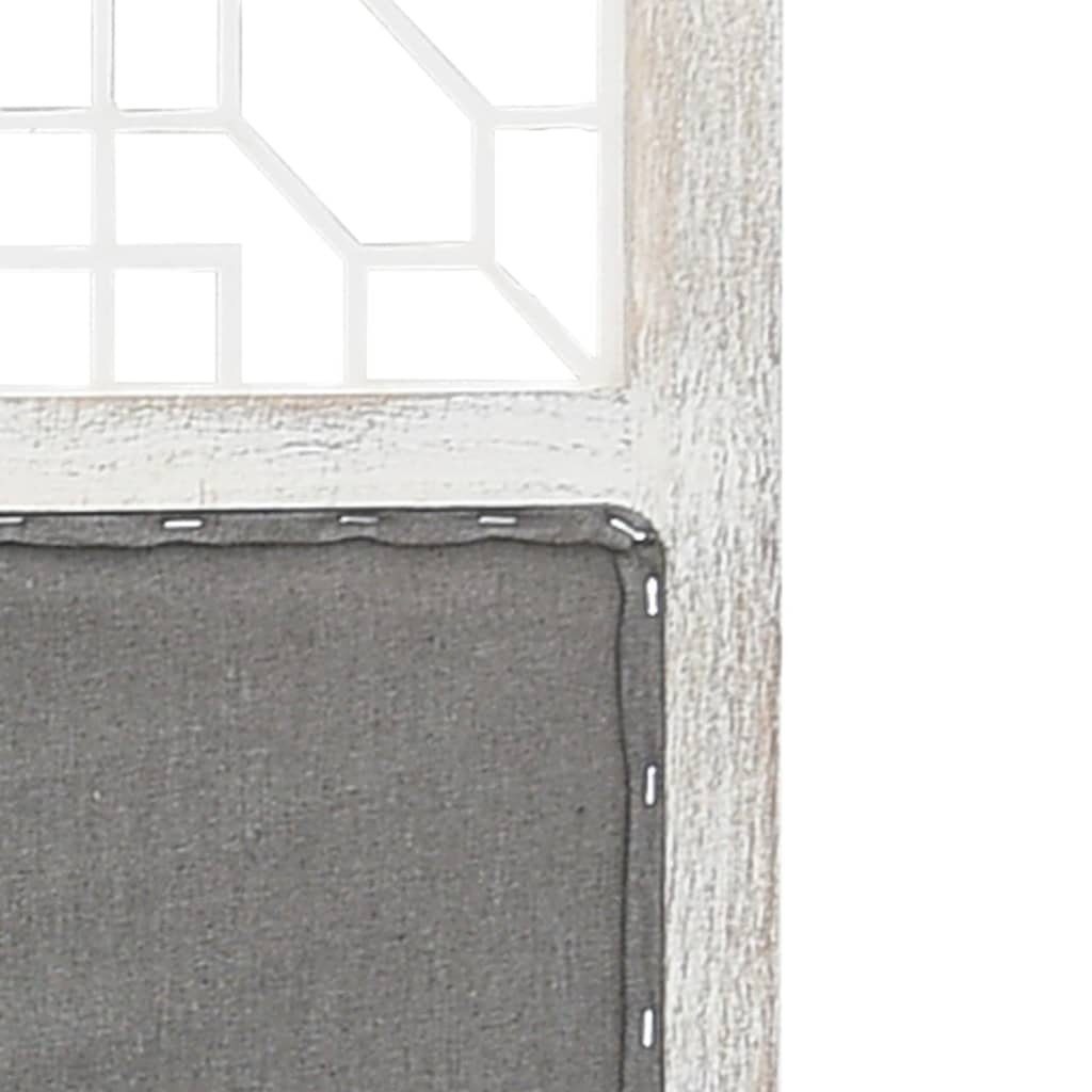 furnicato Raumteiler 3-tlg. 105x165 cm Stoff Grau