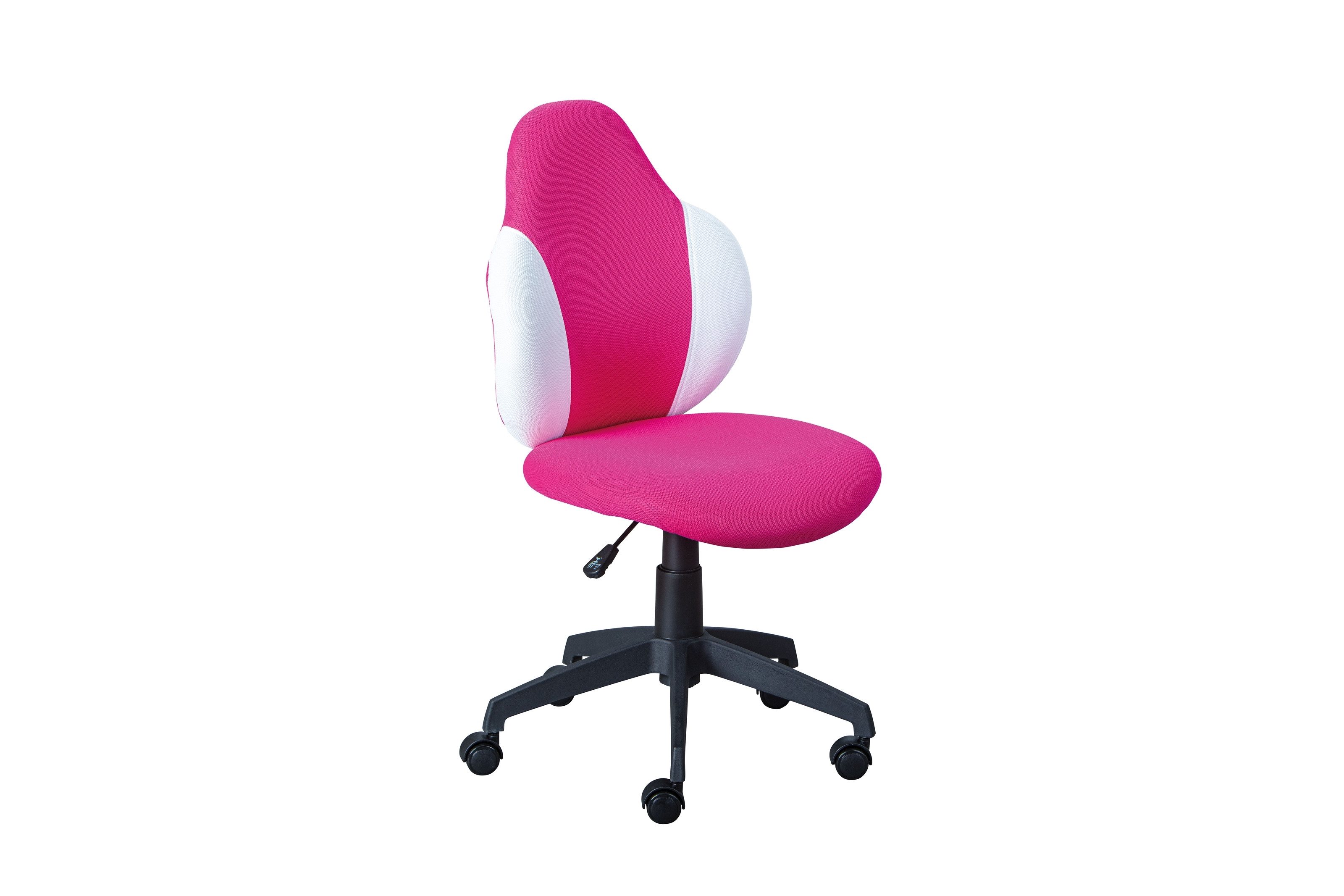 freiraum Schreibtischstuhl JESSI, in Himbeer/Weiß, Mesh - 52x103,5x56 (BxHxT)
