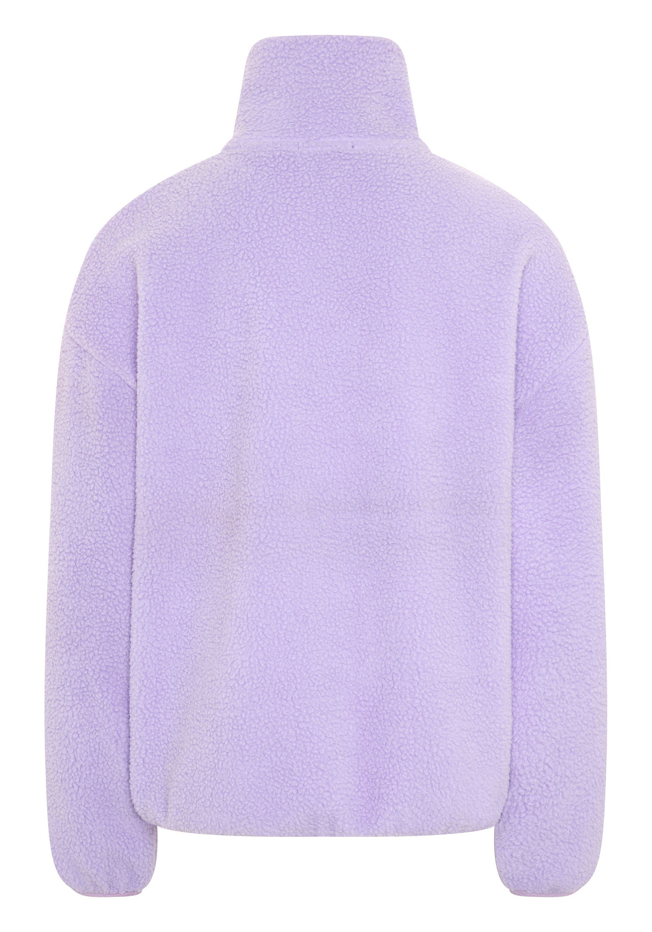 Chiemsee Fleecepullover Fleece-Pullover mit 15-3716 Label-Stitching Rose 1 Purple