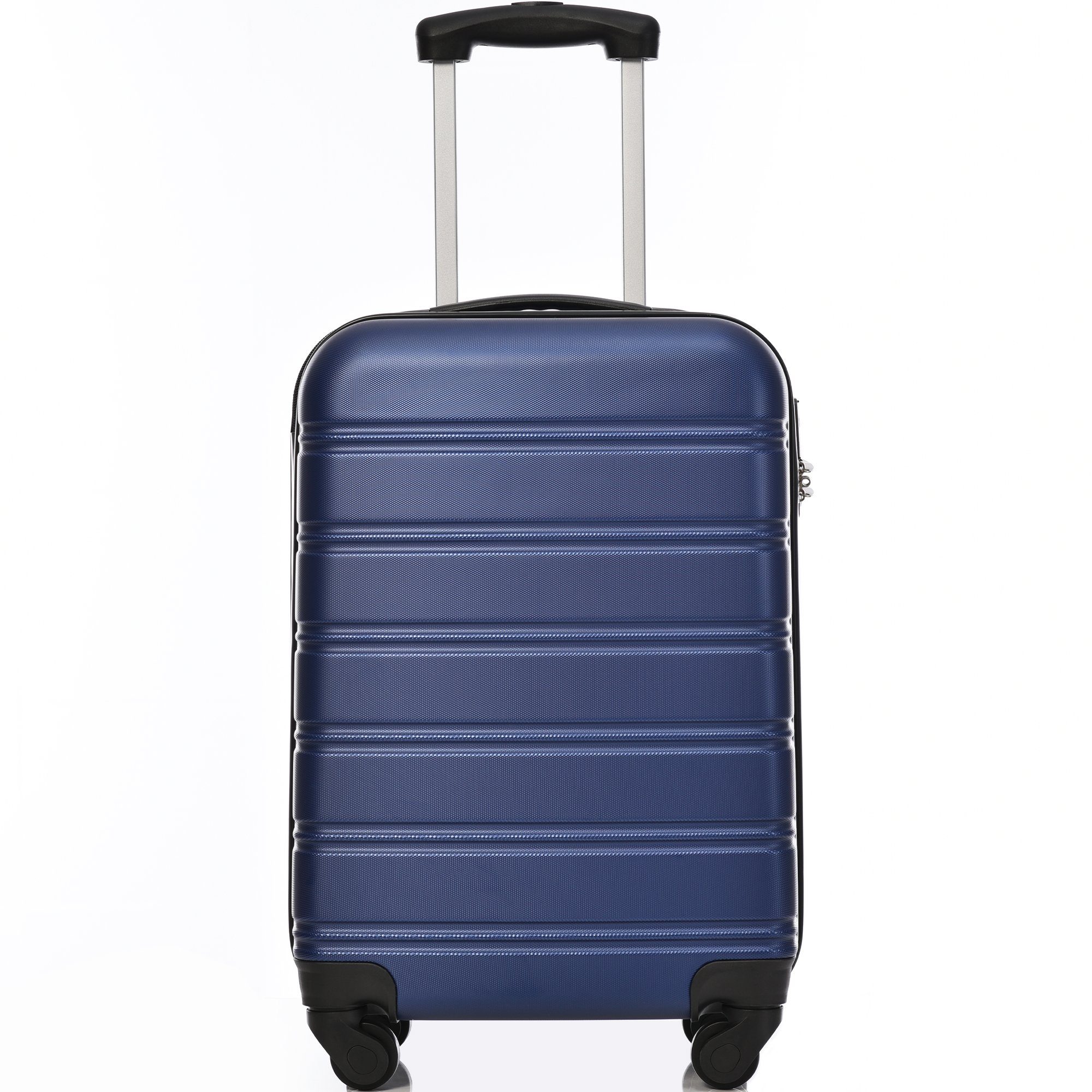 Flieks Hartschalen-Trolley, 4 Rollen, Hartschalenkoffer Handgepäck Trolley Reisekoffer, ABS-Material