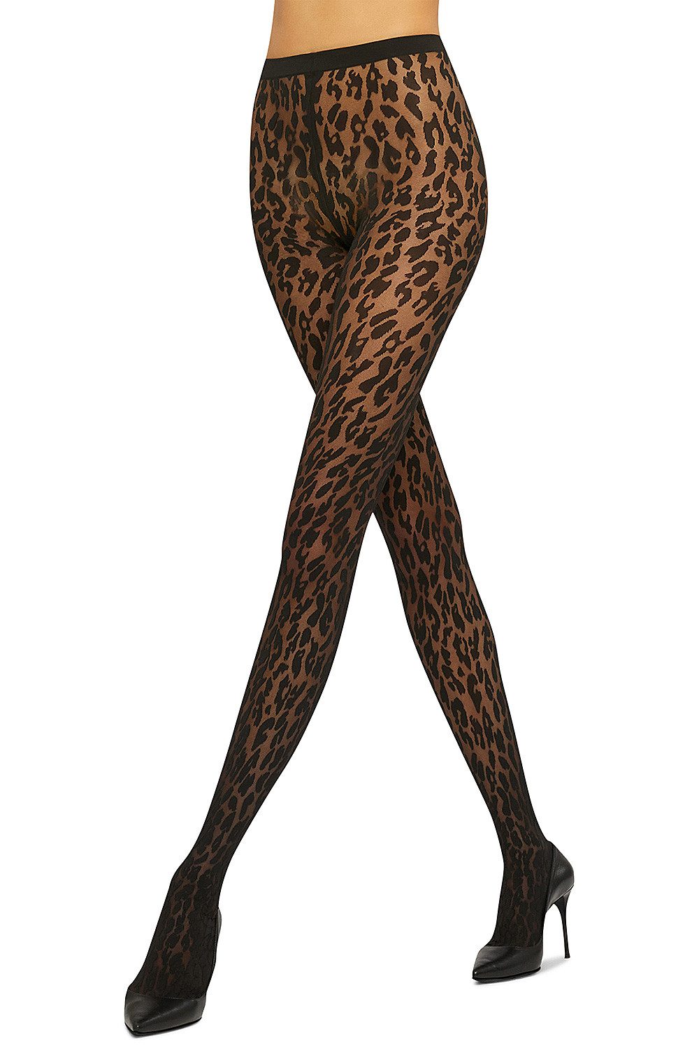 Wolford Strumpfhose Leo Tights 20 DEN (1 St) Animal Print eingestrickter Bu günstig online kaufen