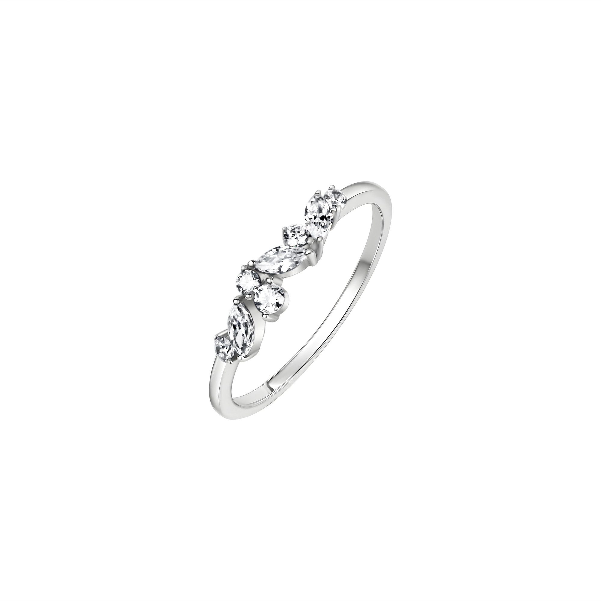 Vivance Fingerring 375 Weißgold Zirkonia weiß günstig online kaufen