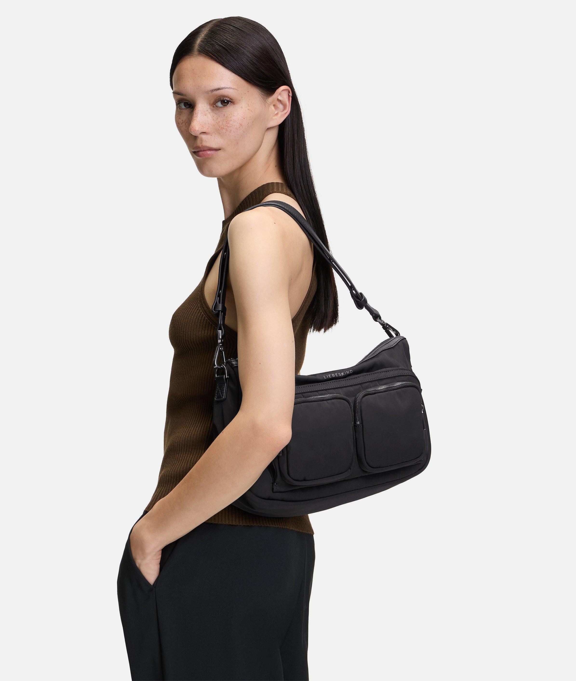 Liebeskind Berlin Schultertasche Hobo, Mittelgroße Schultertasche aus Nylon