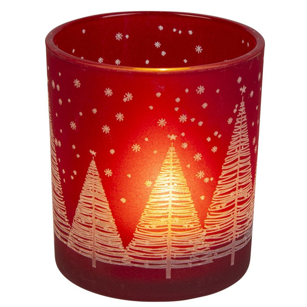 MICA Windlicht Windlicht - Tannenbaum schwarz/rot günstig online kaufen